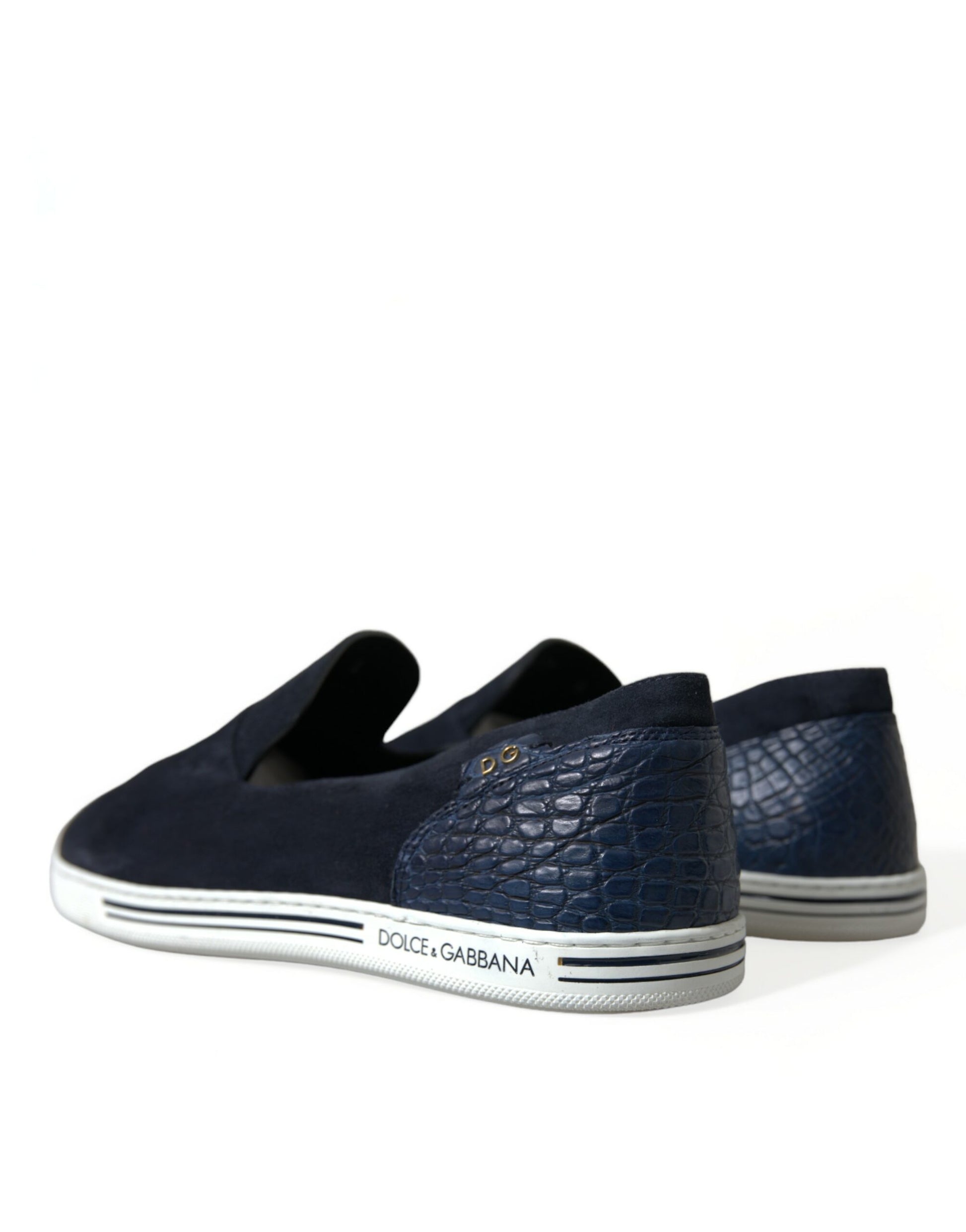 Mocassins en daim bleu Caiman, chaussures Saint-Tropez