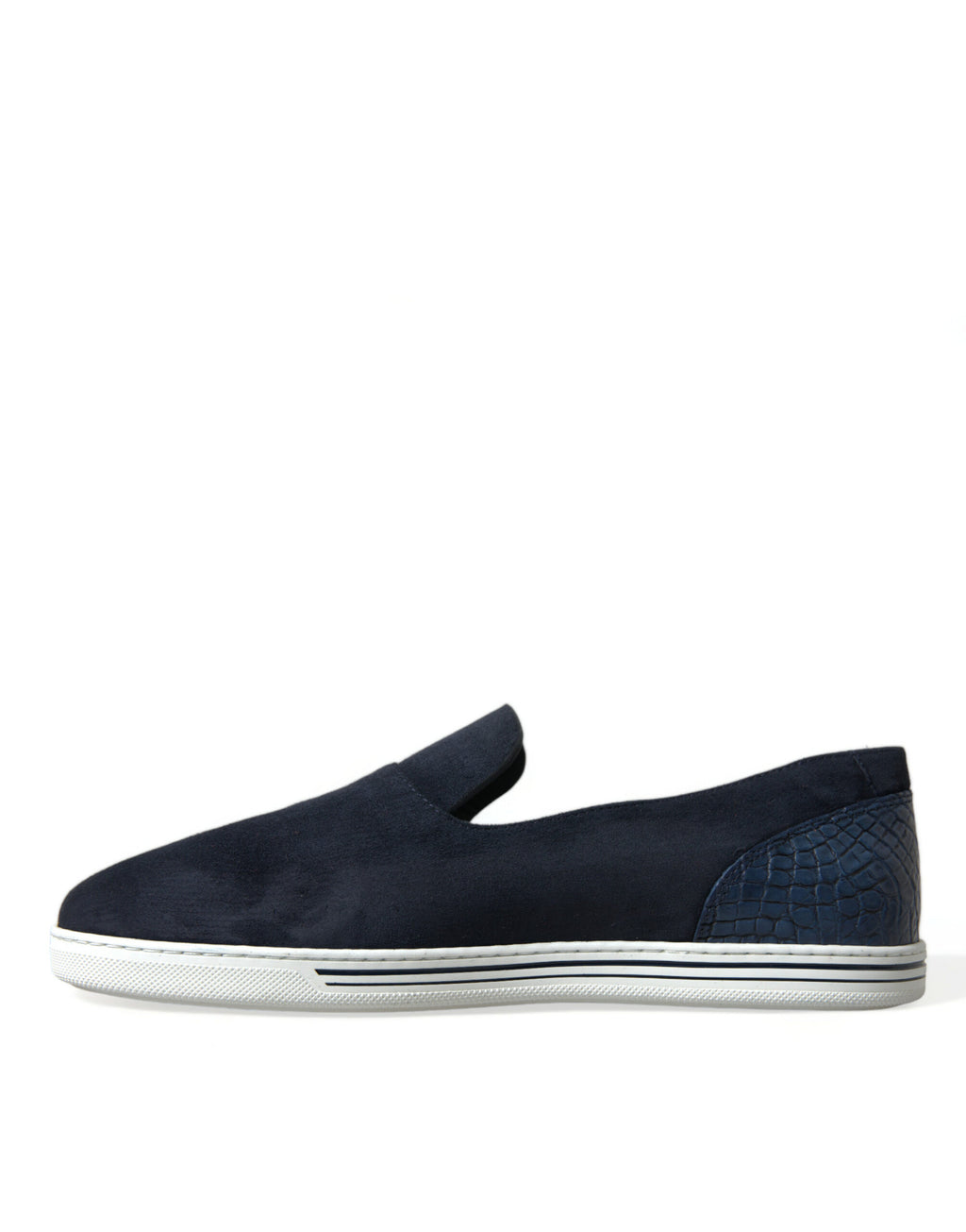 Mocassins en daim bleu Caiman, chaussures Saint-Tropez