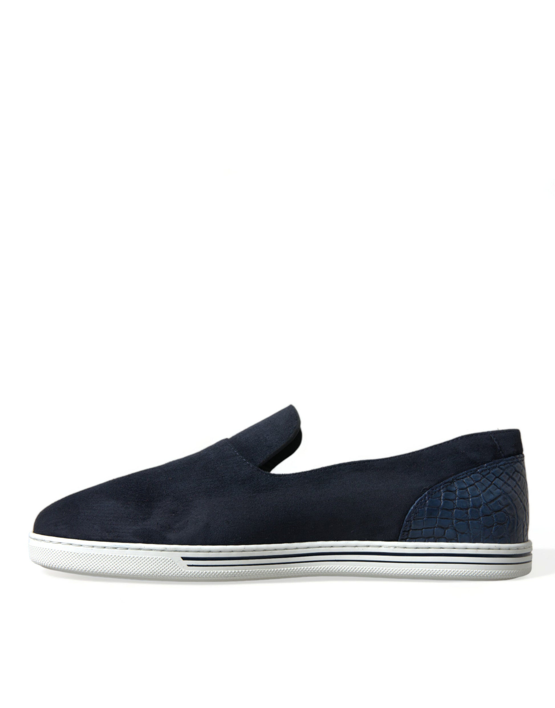 Mocassins en daim bleu Caiman, chaussures Saint-Tropez