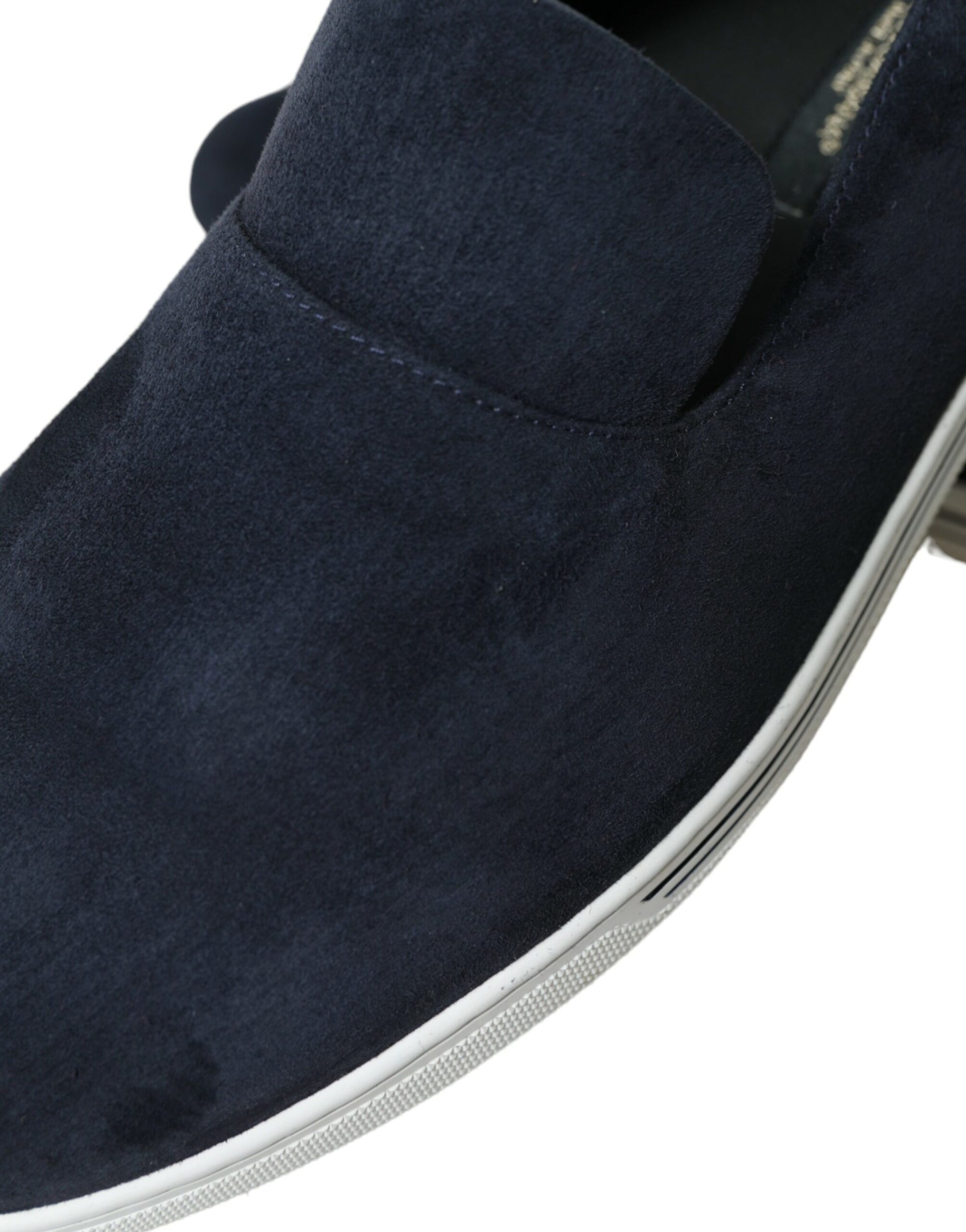 Mocassins en daim bleu Caiman, chaussures Saint-Tropez
