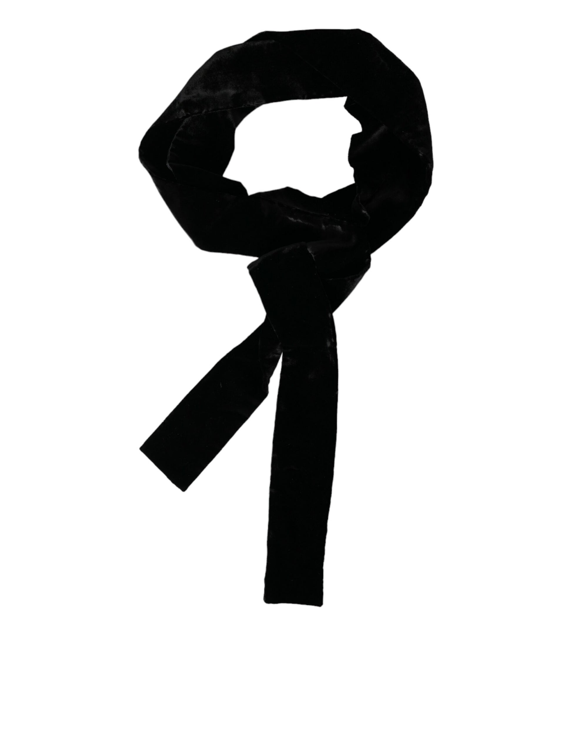 Ceinture large en viscose noire pour femme