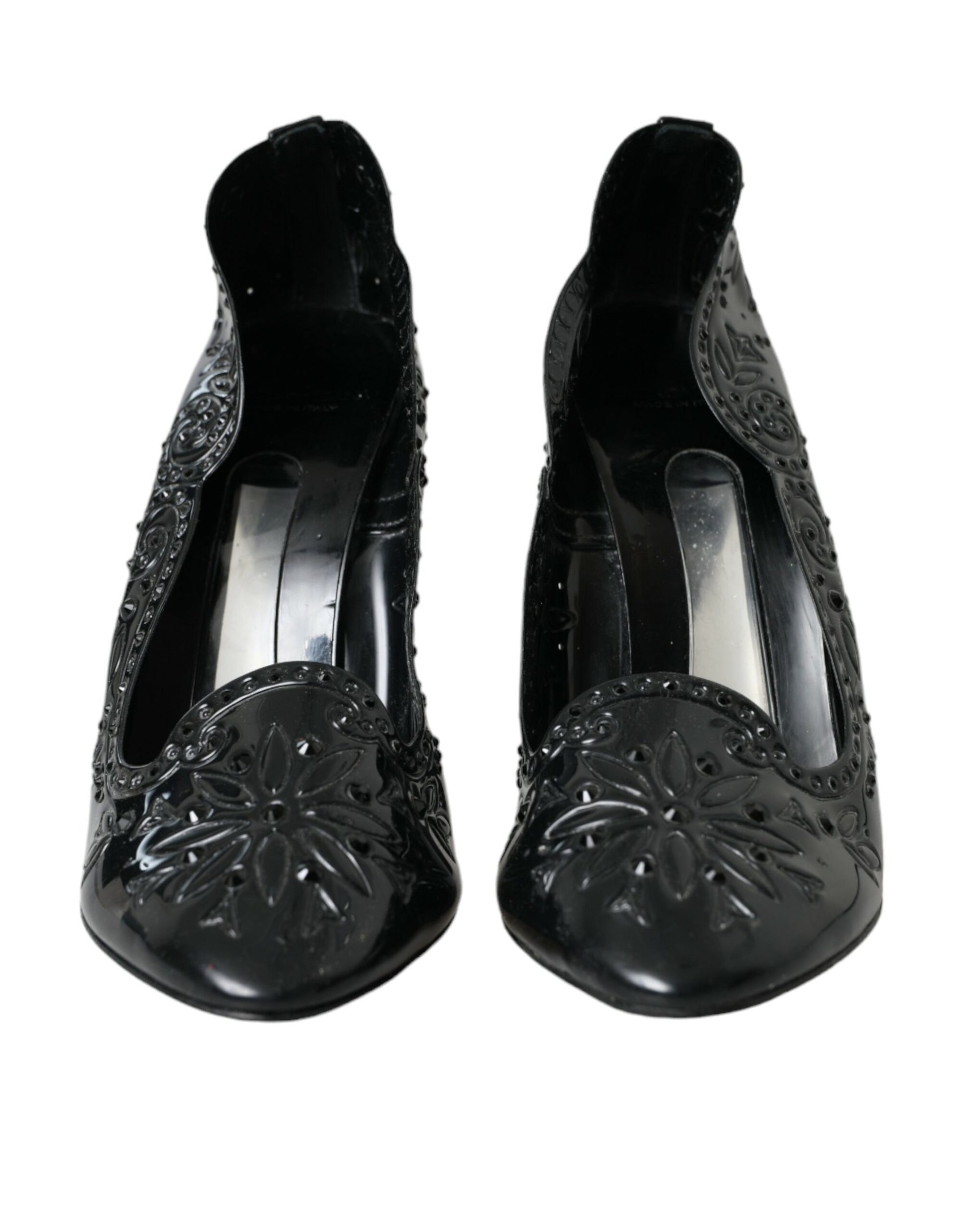 Escarpins à talons hauts CINDERELLA en cristal noir