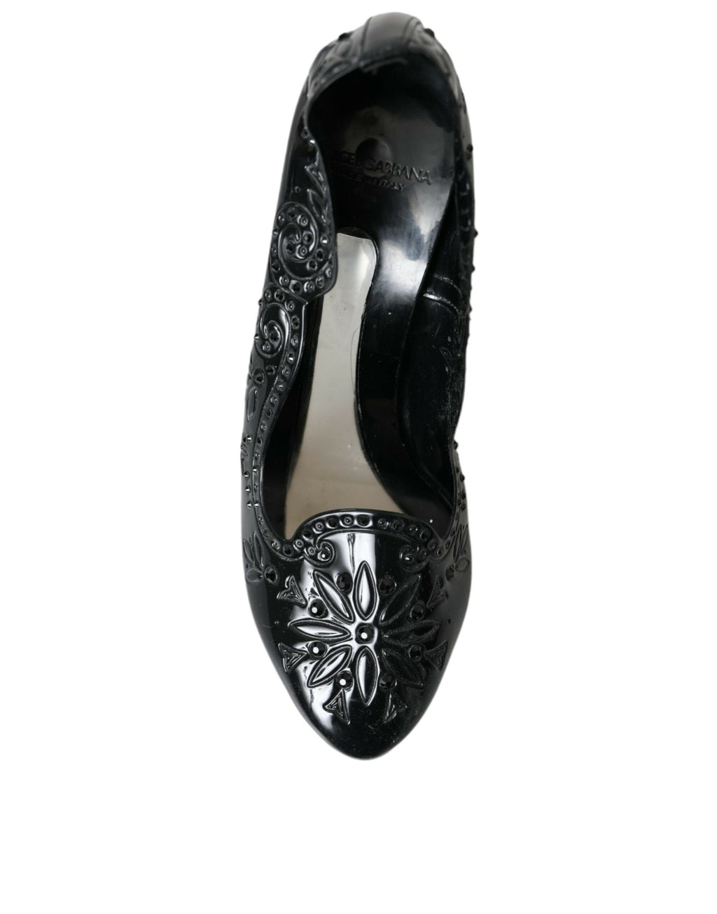 Escarpins à talons hauts CINDERELLA en cristal noir