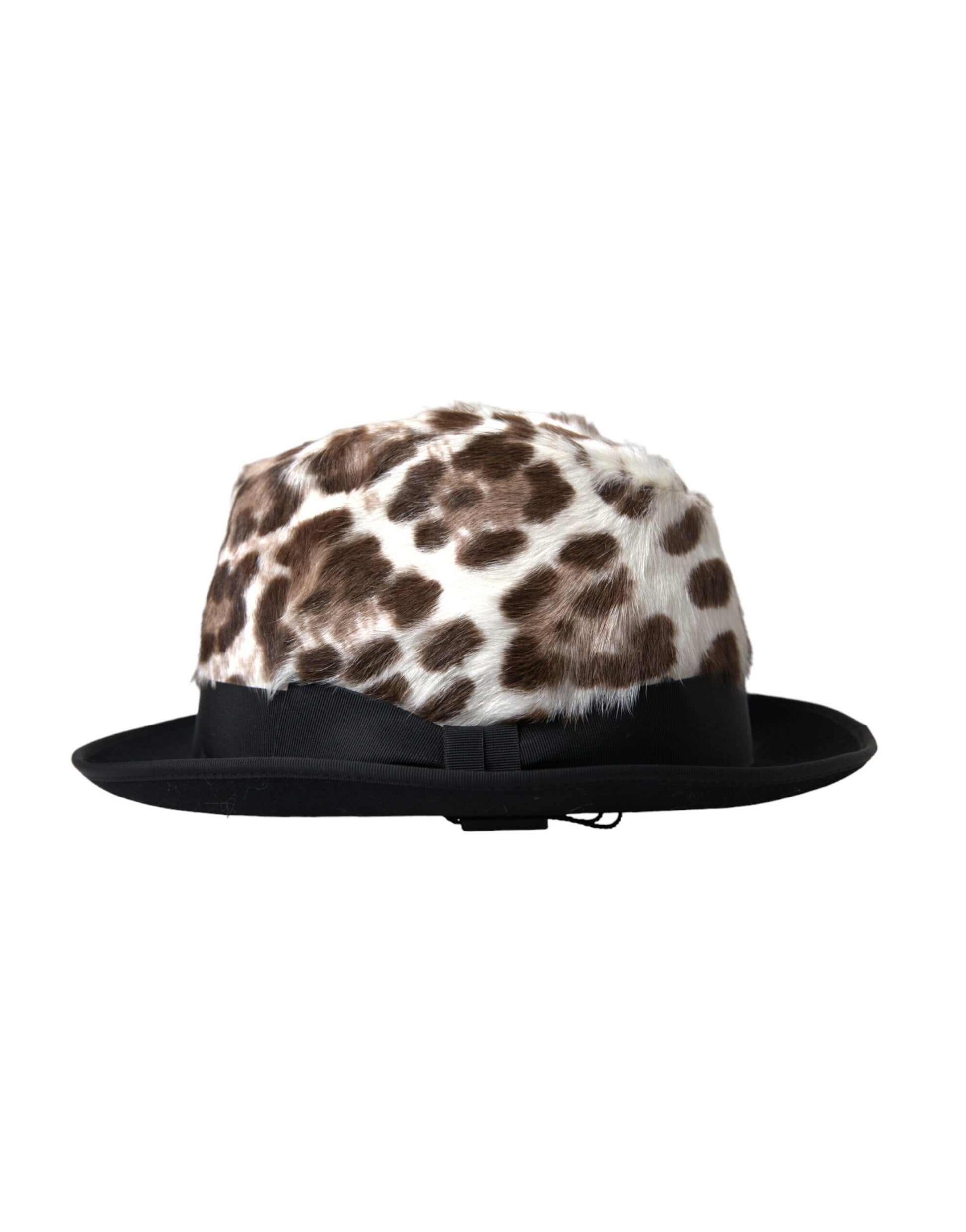 Chapeau Fedora pour femme, motif léopard multicolore