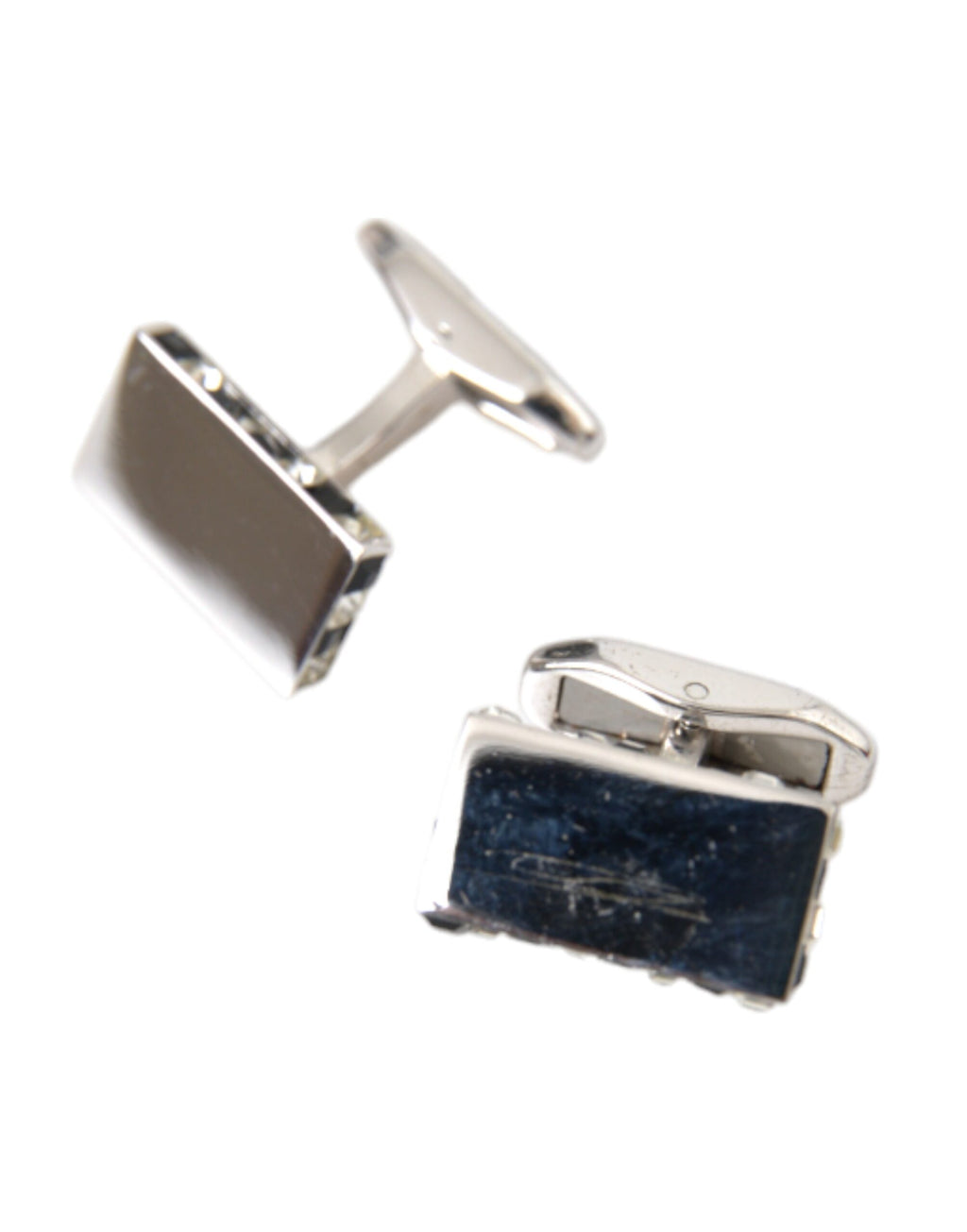Broche en laiton plaqué argent, boutons de manchette pour homme.