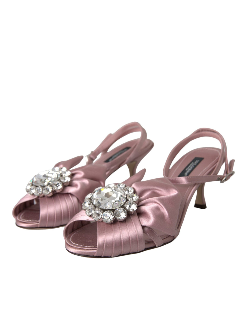 Sandales à talons hauts Keira en cristal rose