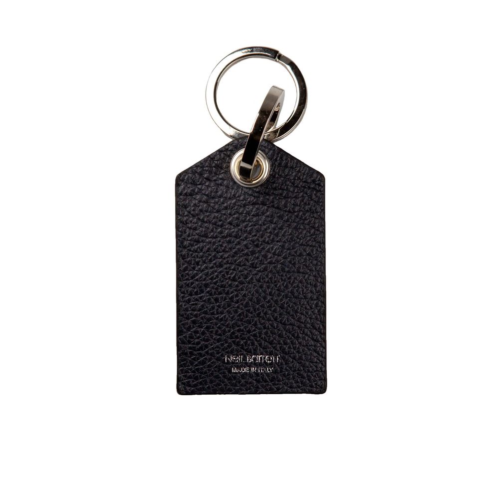 Porte-clés en cuir bleu pour homme