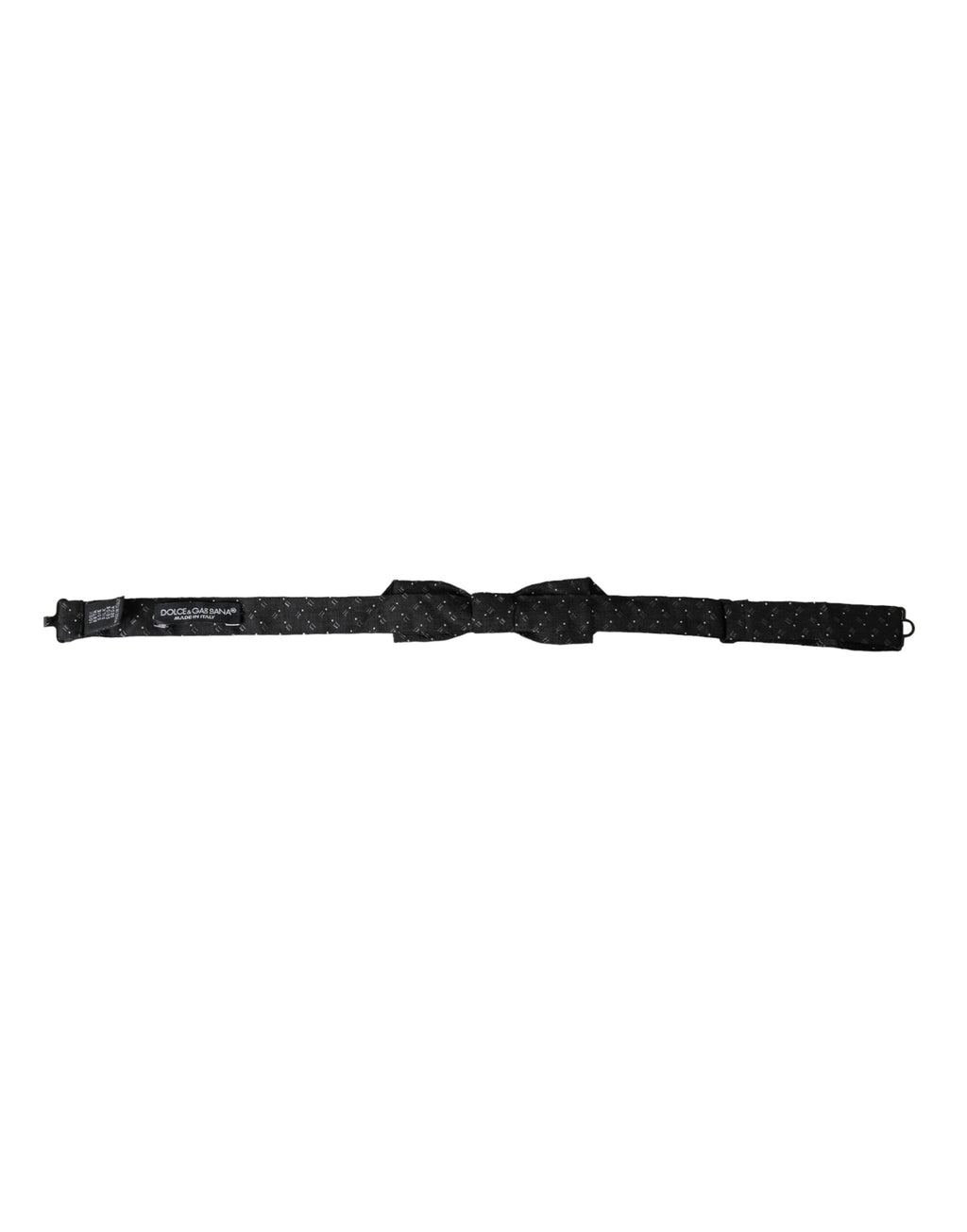 Papillon nœud papillon homme en soie noire à motifs, taille réglable.