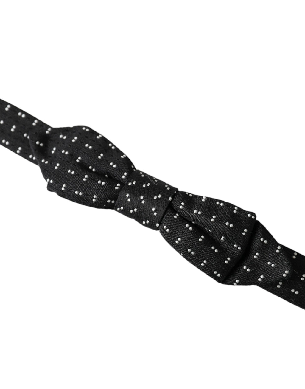 Papillon nœud papillon homme en soie noire à motifs, taille réglable.