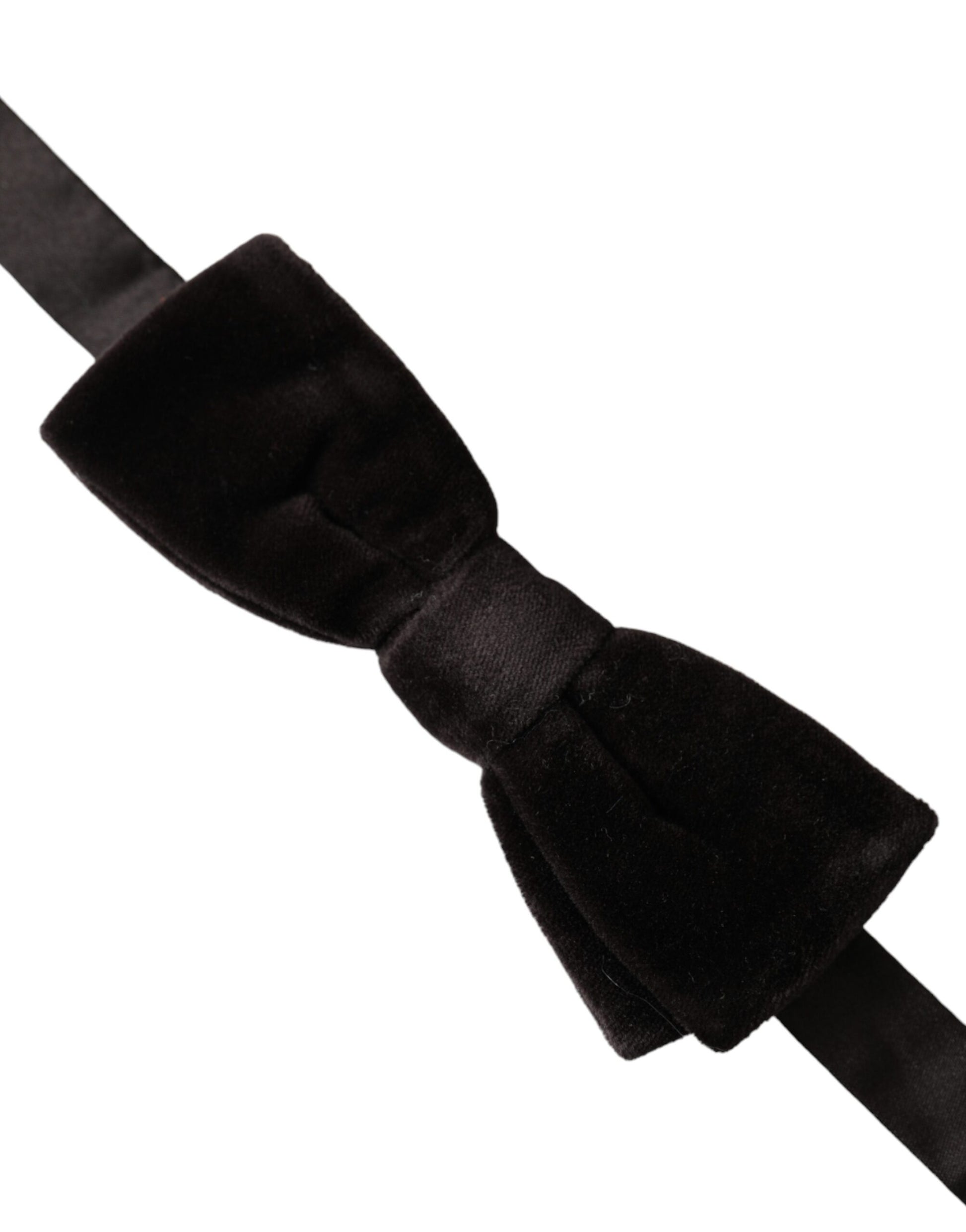 Papillon de cravate pour homme en coton velours noir, taille réglable.