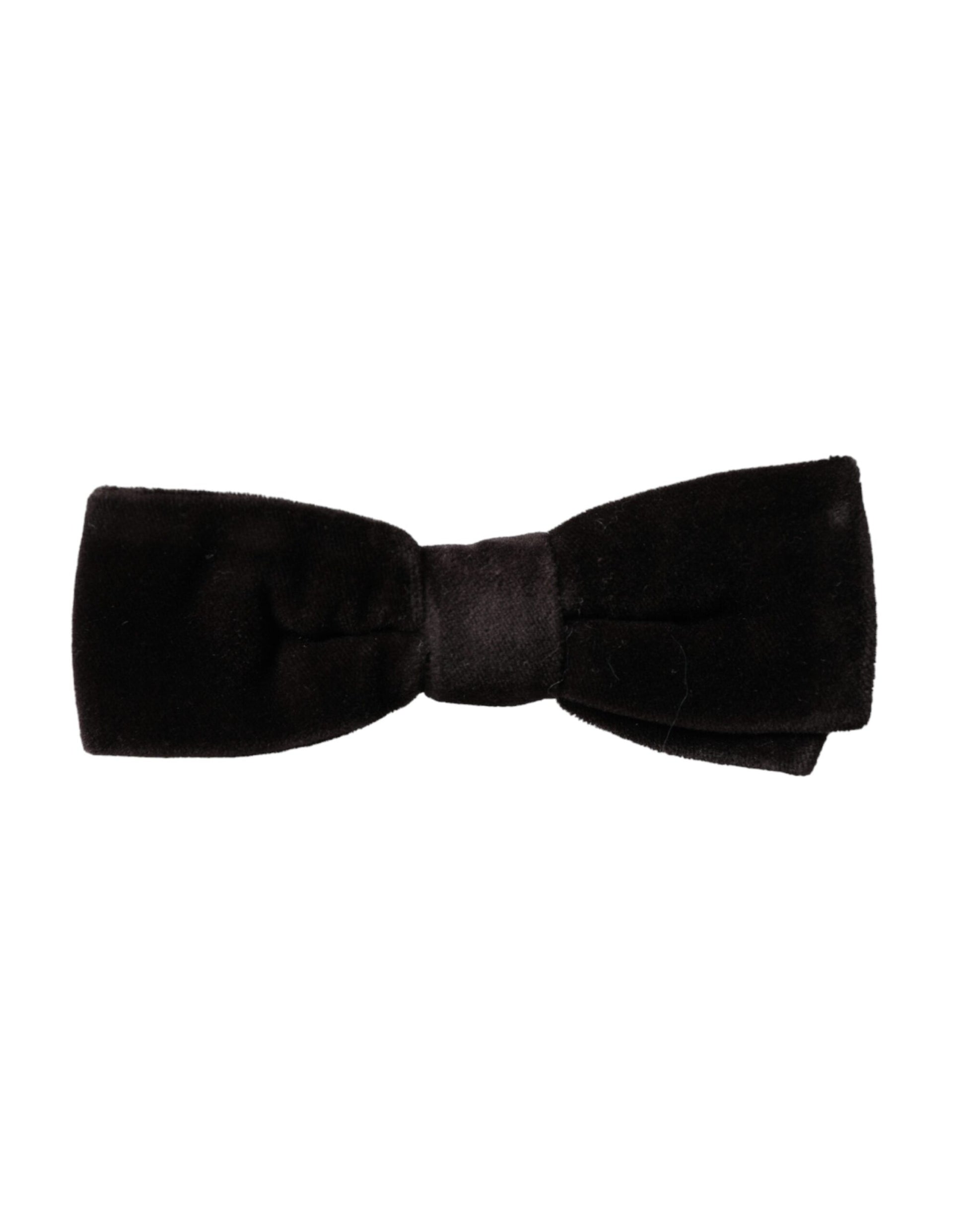 Papillon de cravate pour homme en coton velours noir, taille réglable.