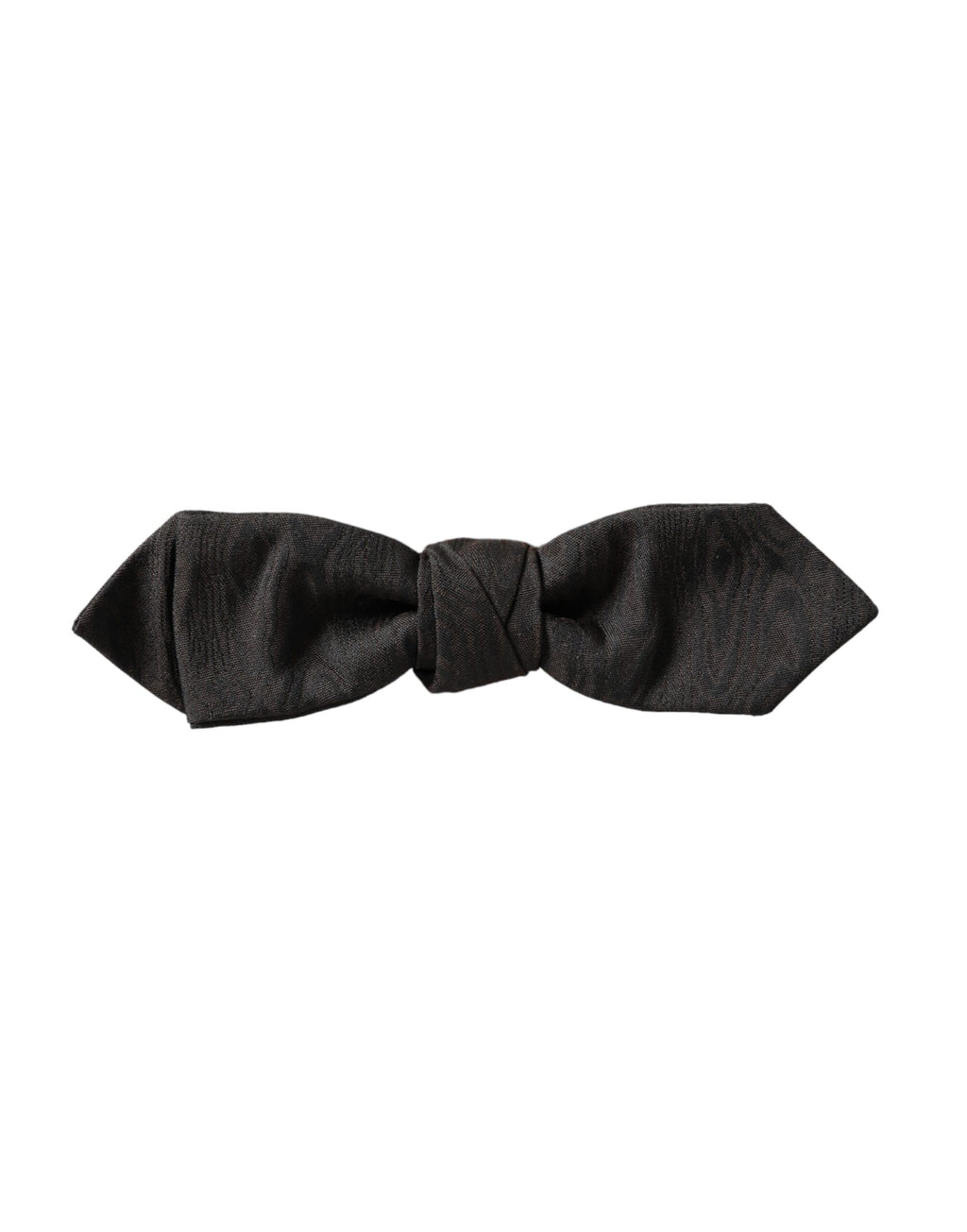 Papillon en soie noire réglable pour homme