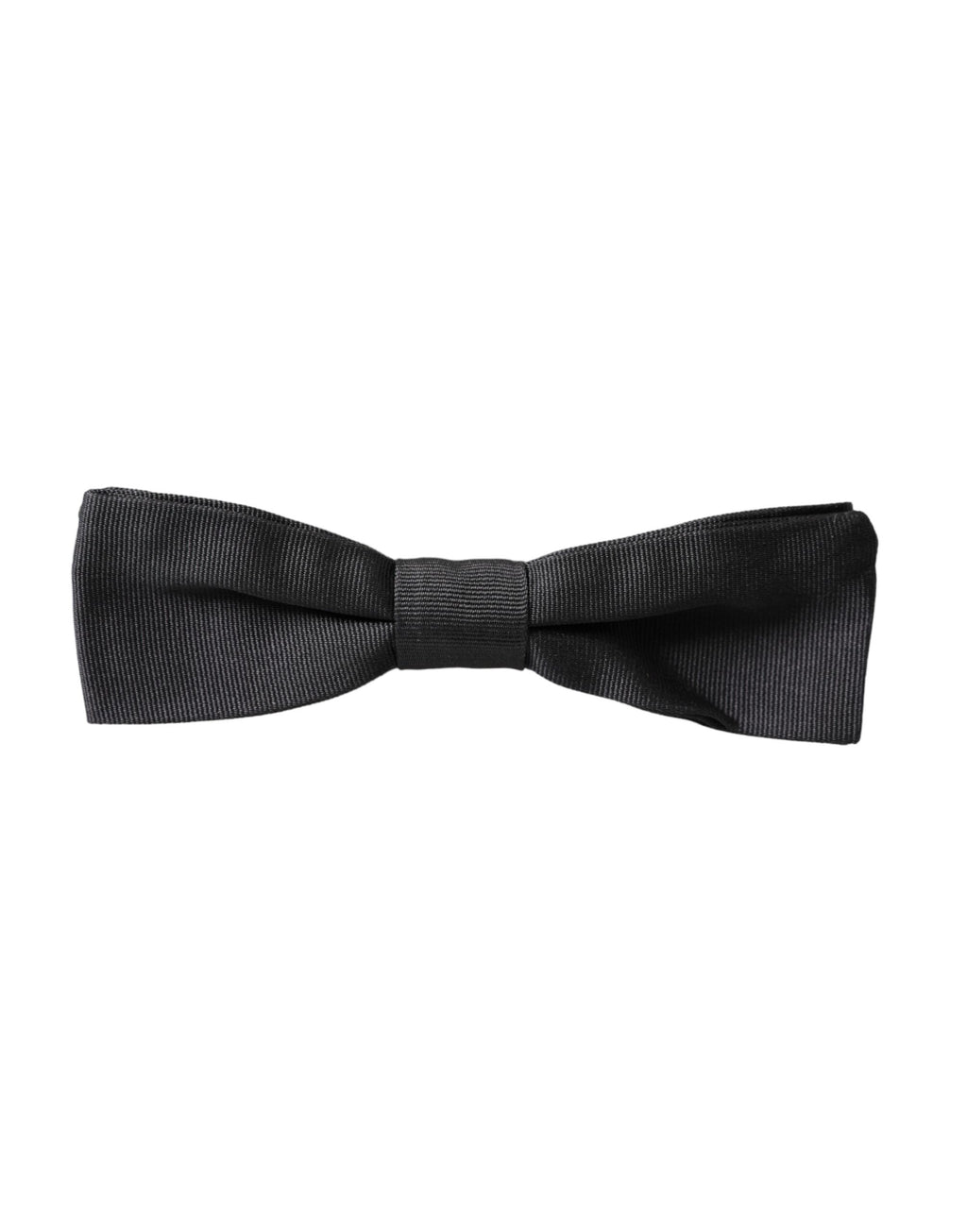 Papillon en soie noire réglable pour homme