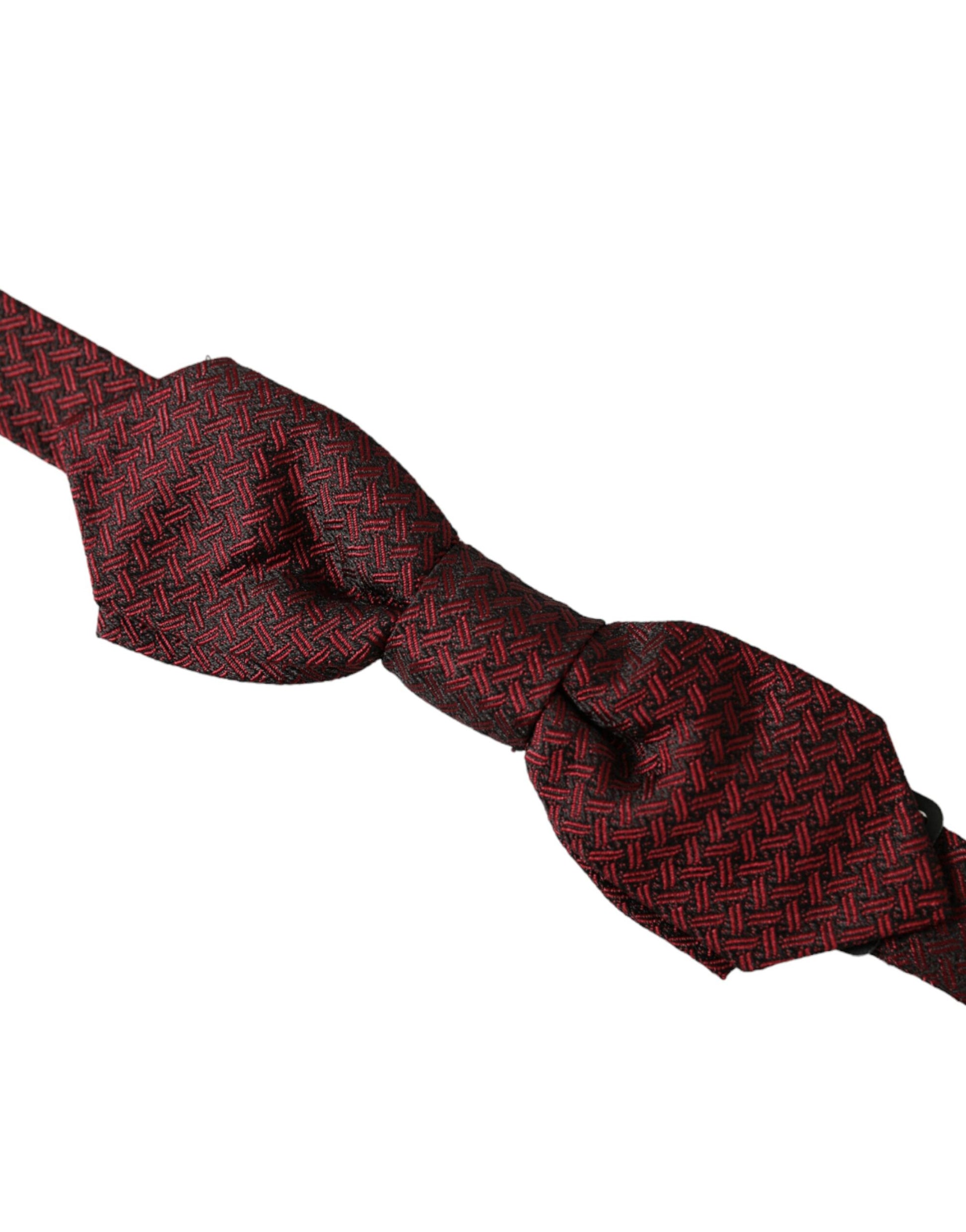 Papillon de costume pour homme en soie rouge, réglable, fantaisie