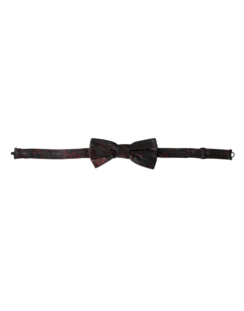 Men Bow Tie Rouge Noir Floral Réglable