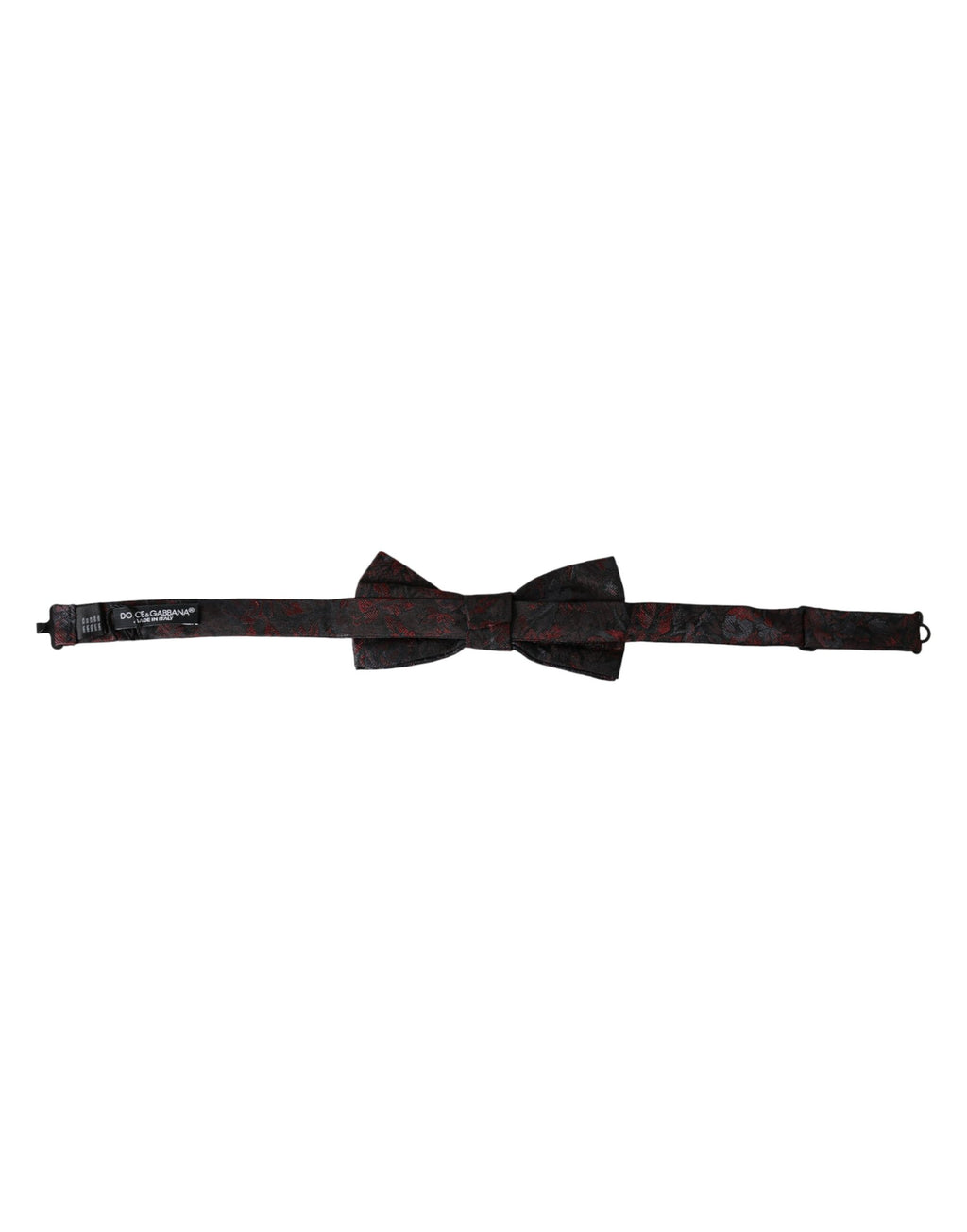 Men Bow Tie Rouge Noir Floral Réglable