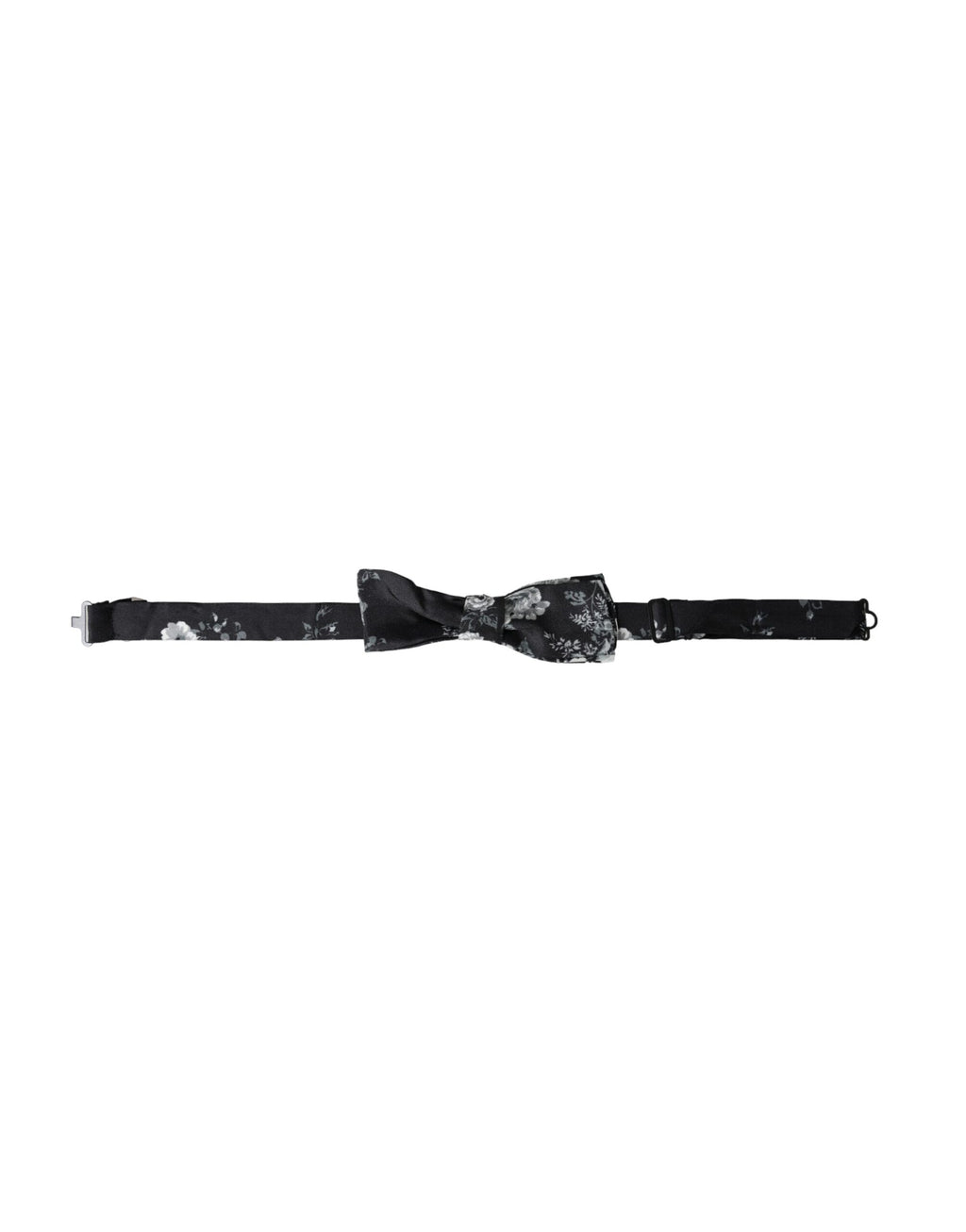 Plaque de col bouton-pression noire à motifs floraux fantaisie pour homme
