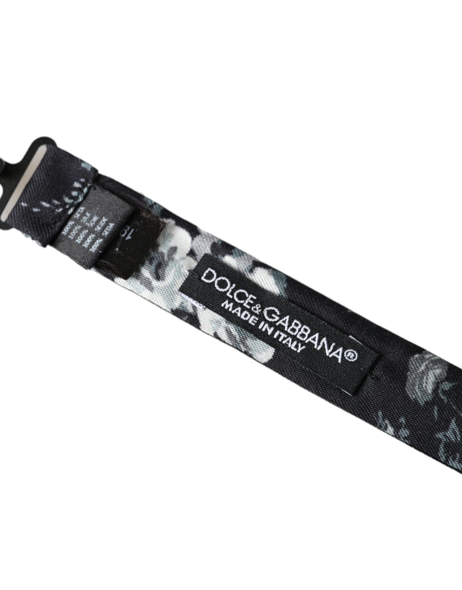 Plaque de col bouton-pression noire à motifs floraux fantaisie pour homme
