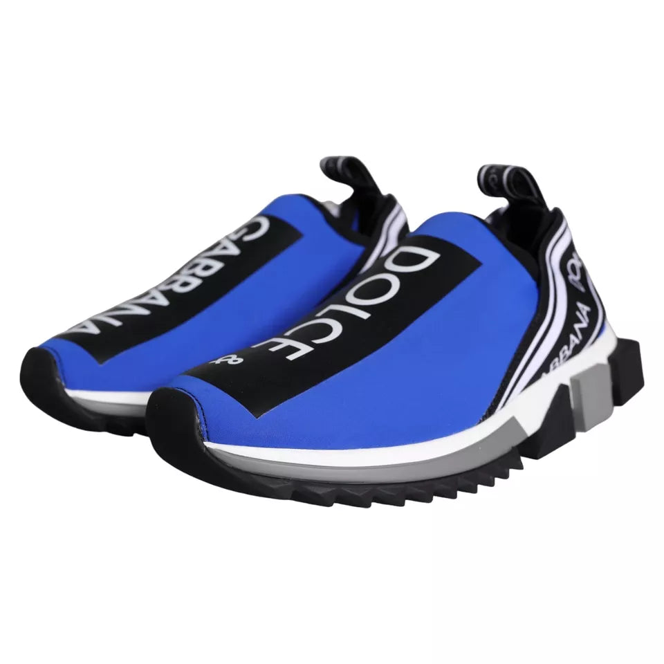 Sneakers basses Sorrento bleu avec logo