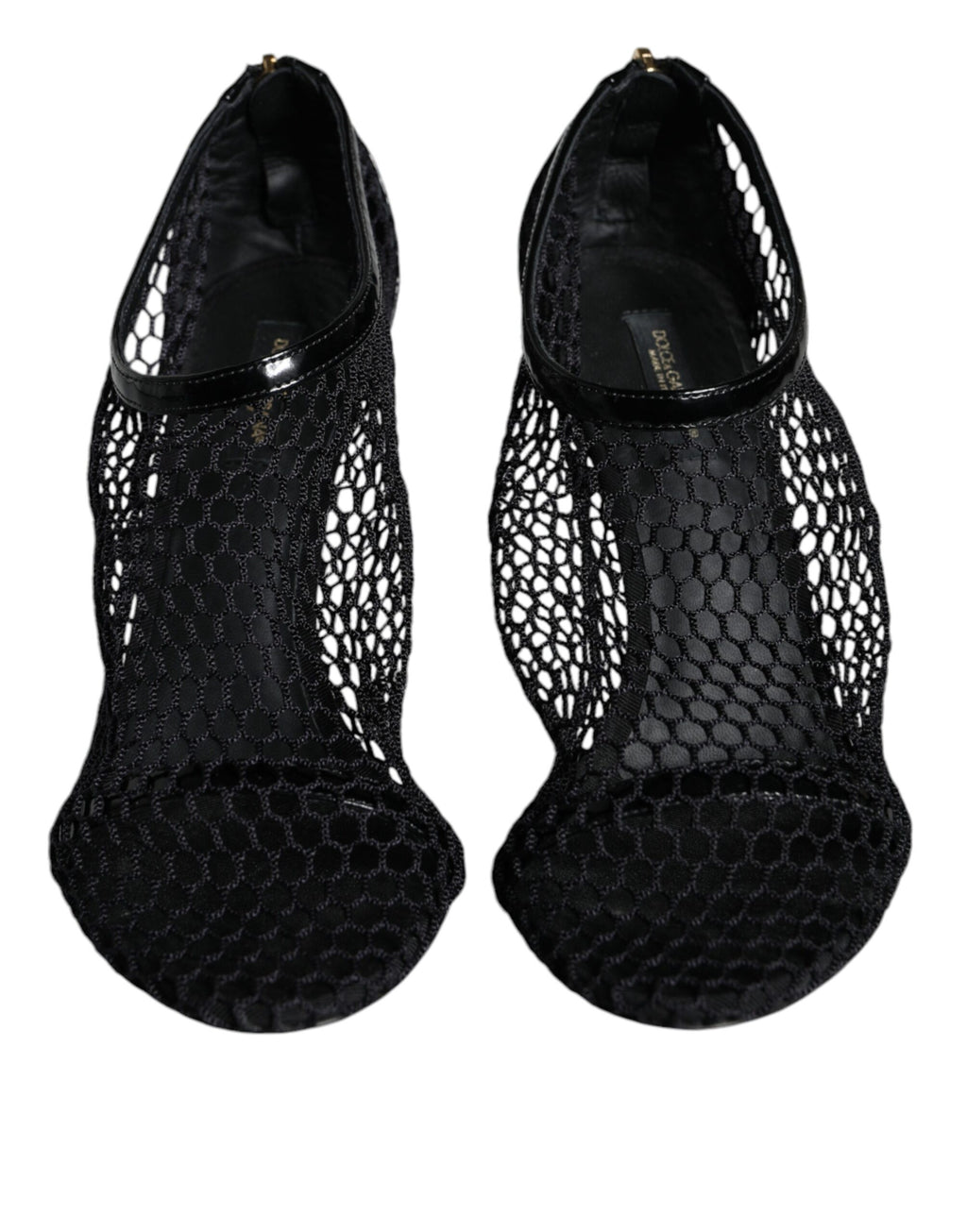 Sandales à talons Keira en cuir mesh noir