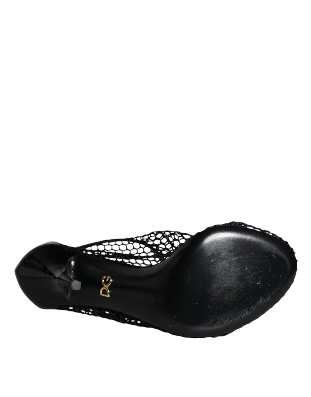 Sandales à talons Keira en cuir mesh noir