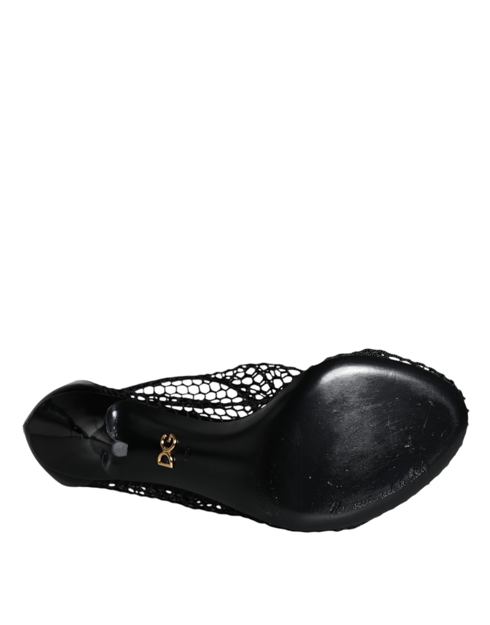 Sandales à talons Keira en cuir mesh noir