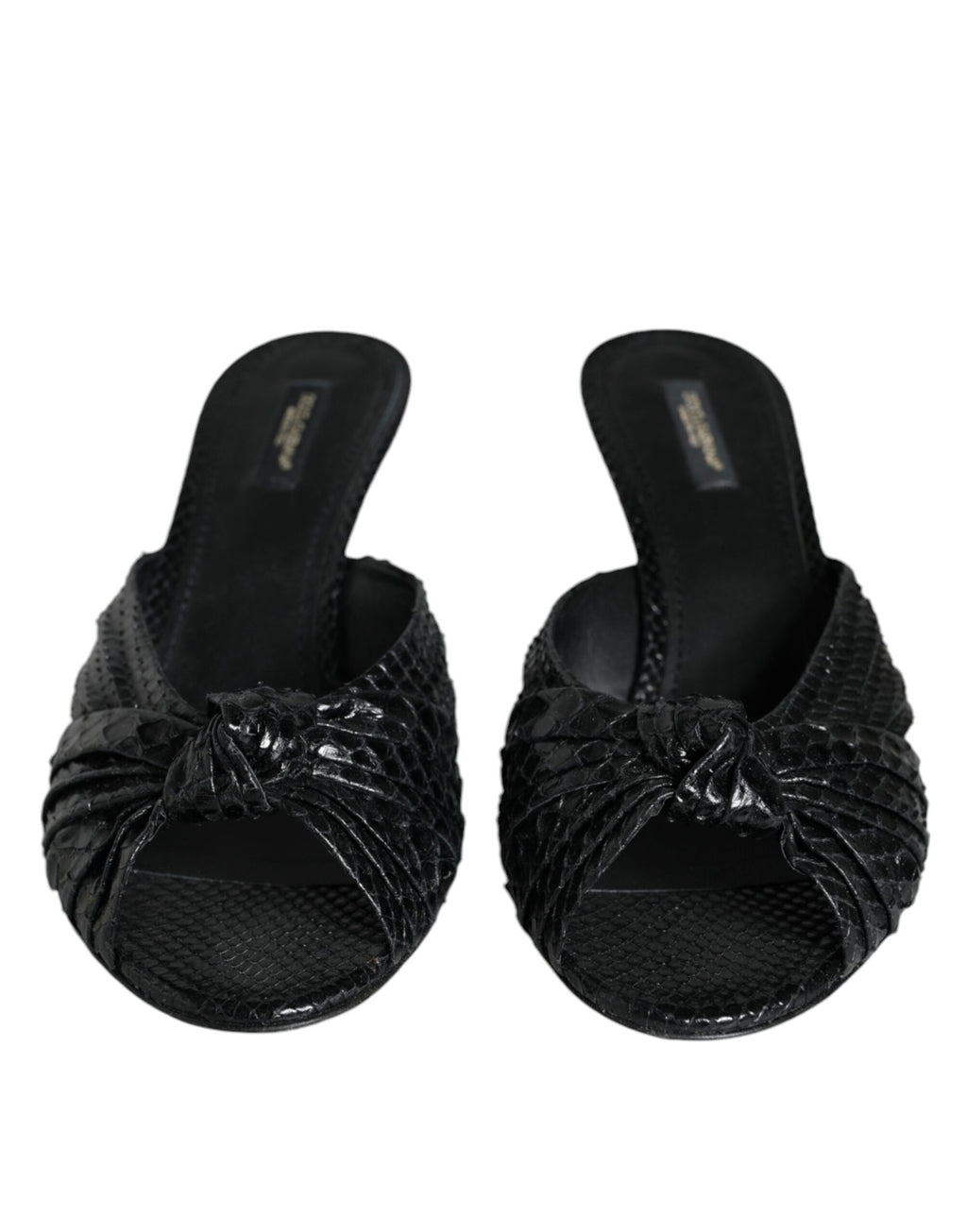 Sandales à talons hauts en cuir noir