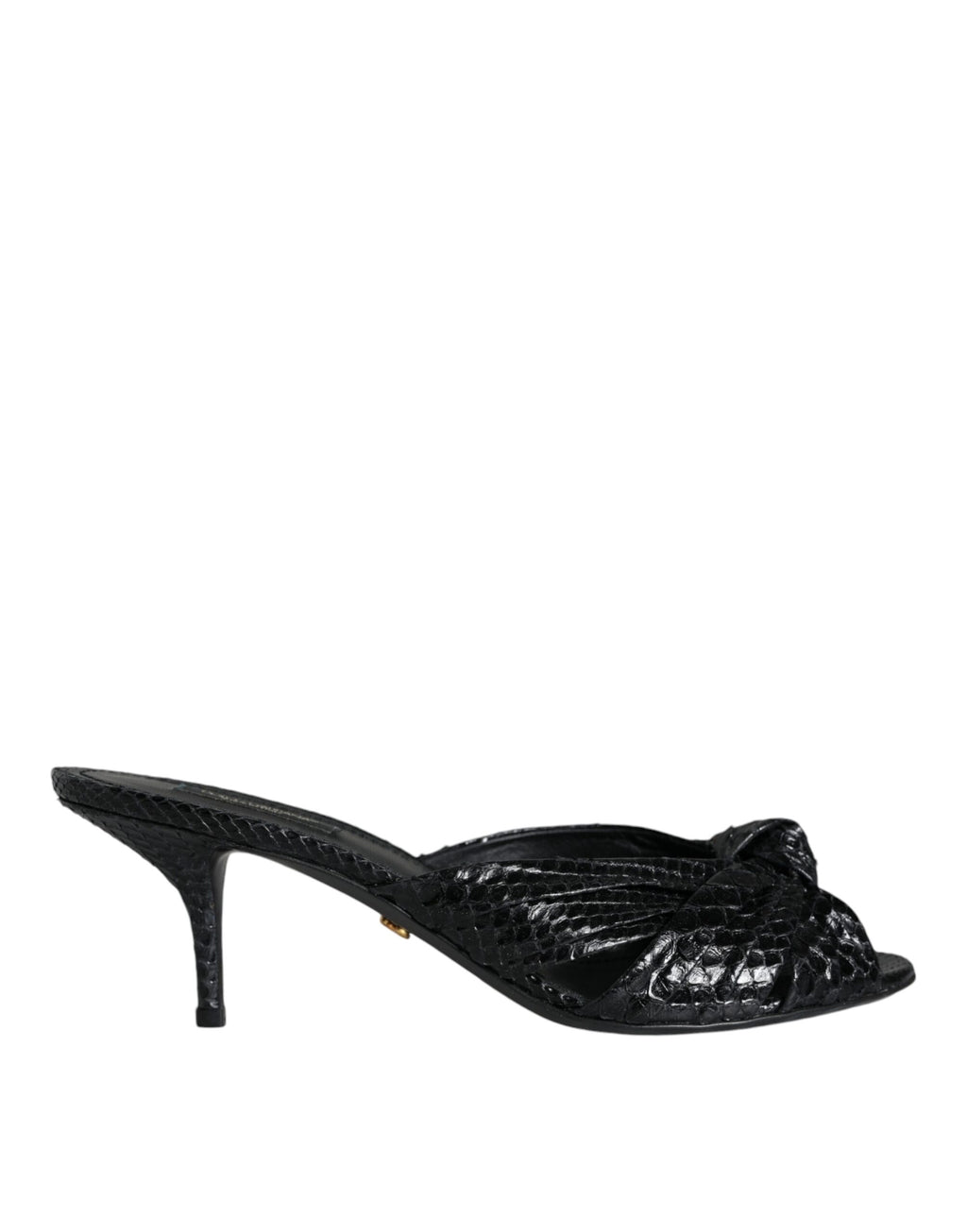 Sandales à talons hauts en cuir noir