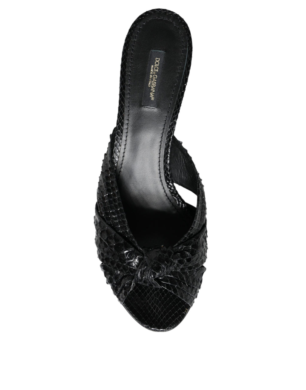 Sandales à talons hauts en cuir noir