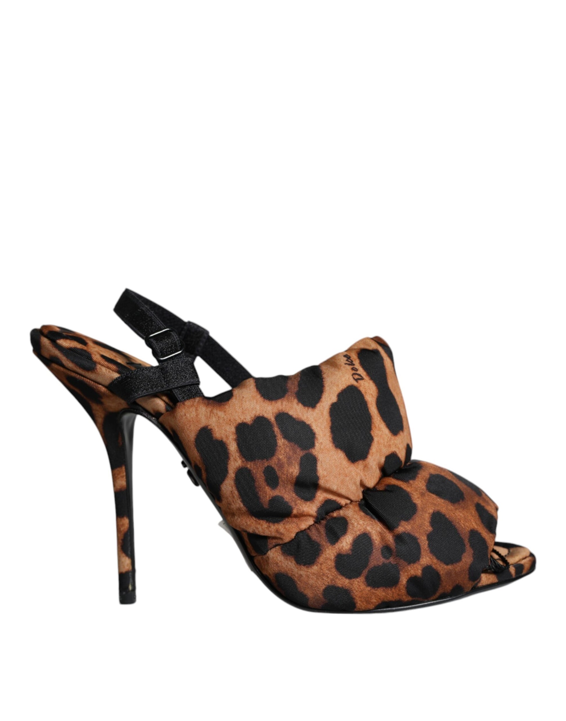 Sandales à talons Keira marron léopard