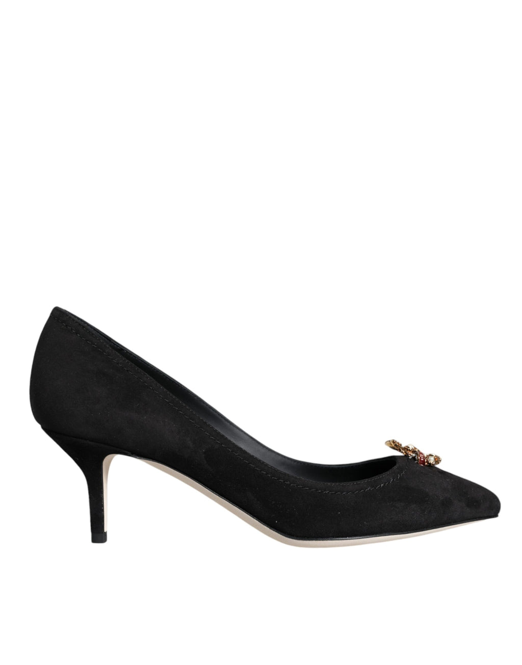 Escarpins à talons en daim noir Amore de Bellucci