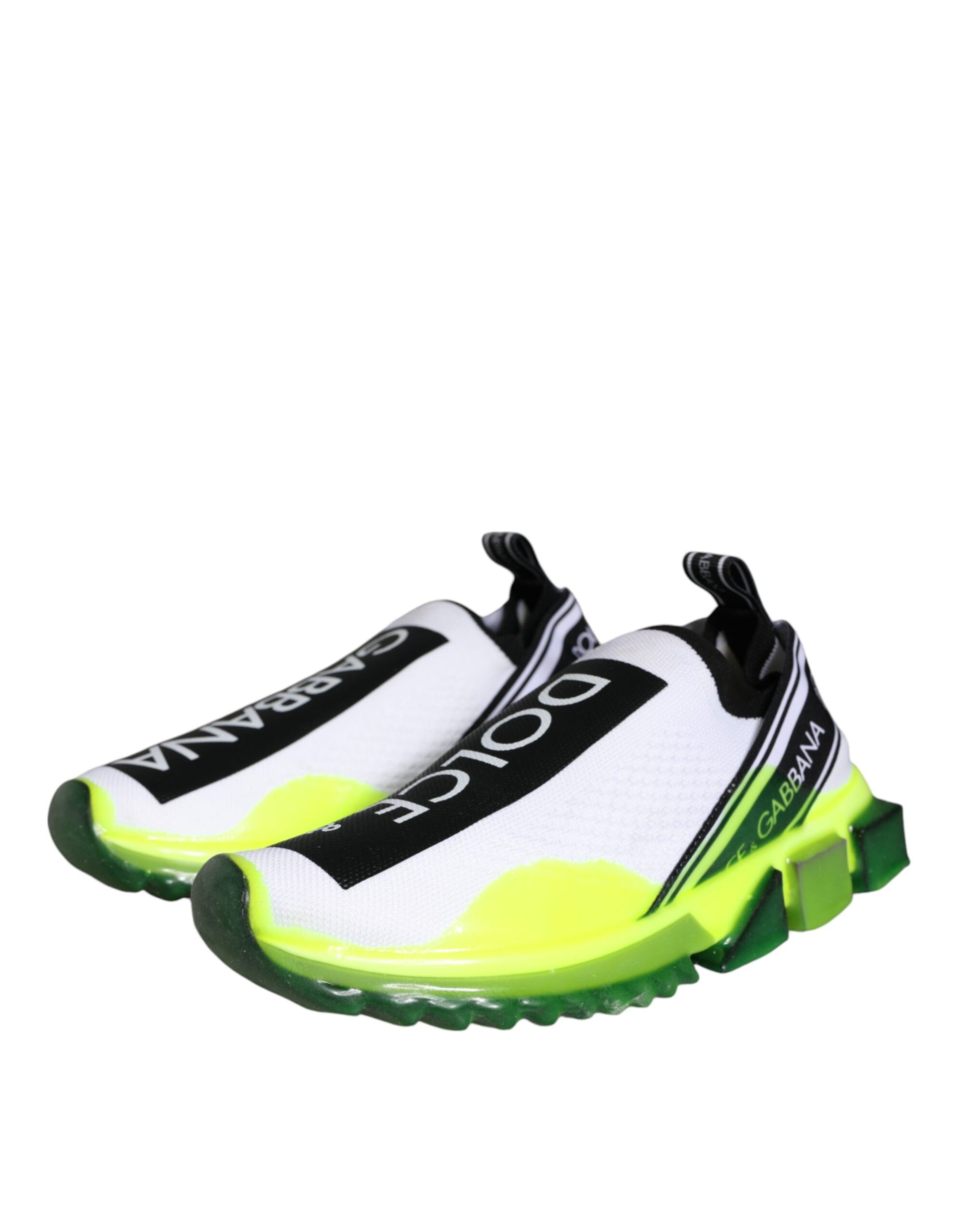 Sneakers Sorrento blanches et jaunes à enfiler