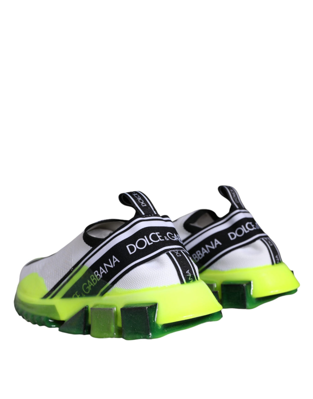 Sneakers Sorrento blanches et jaunes à enfiler
