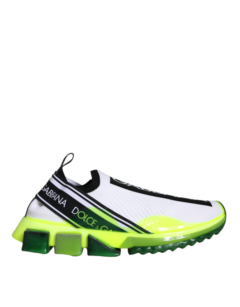 Sneakers Sorrento blanches et jaunes à enfiler