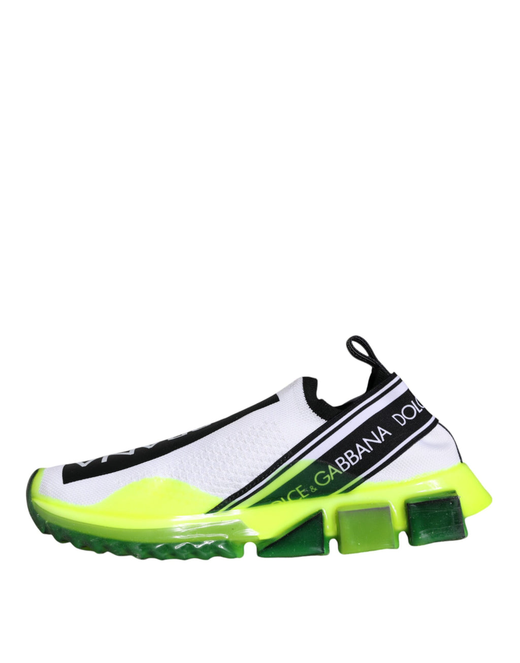 Sneakers Sorrento blanches et jaunes à enfiler