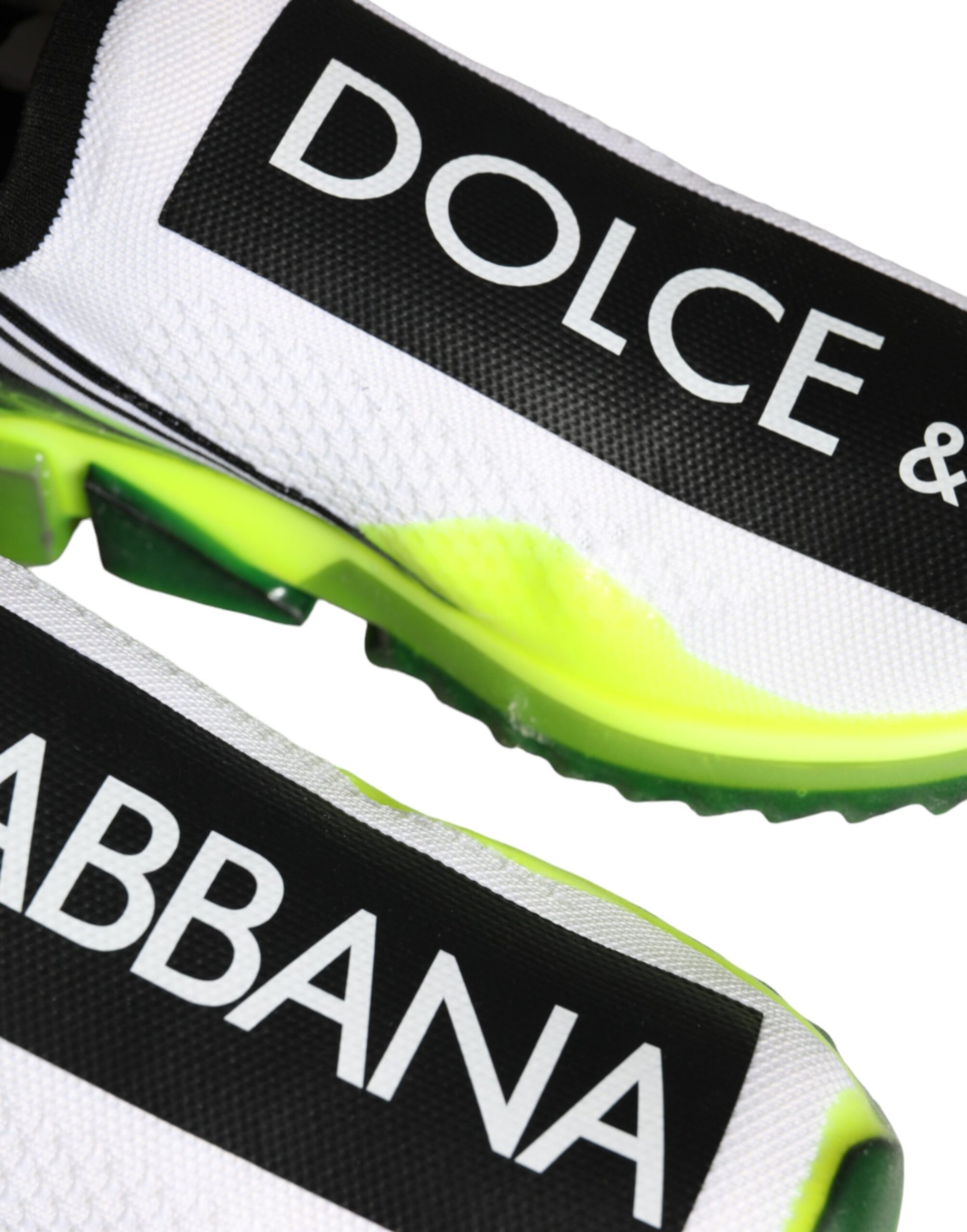 Sneakers Sorrento blanches et jaunes à enfiler
