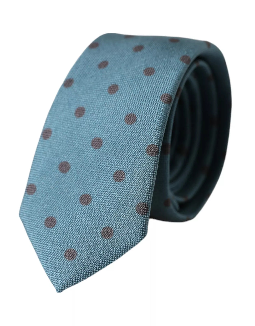Cravate en soie à pois verts et noirs, réglable, pour homme.