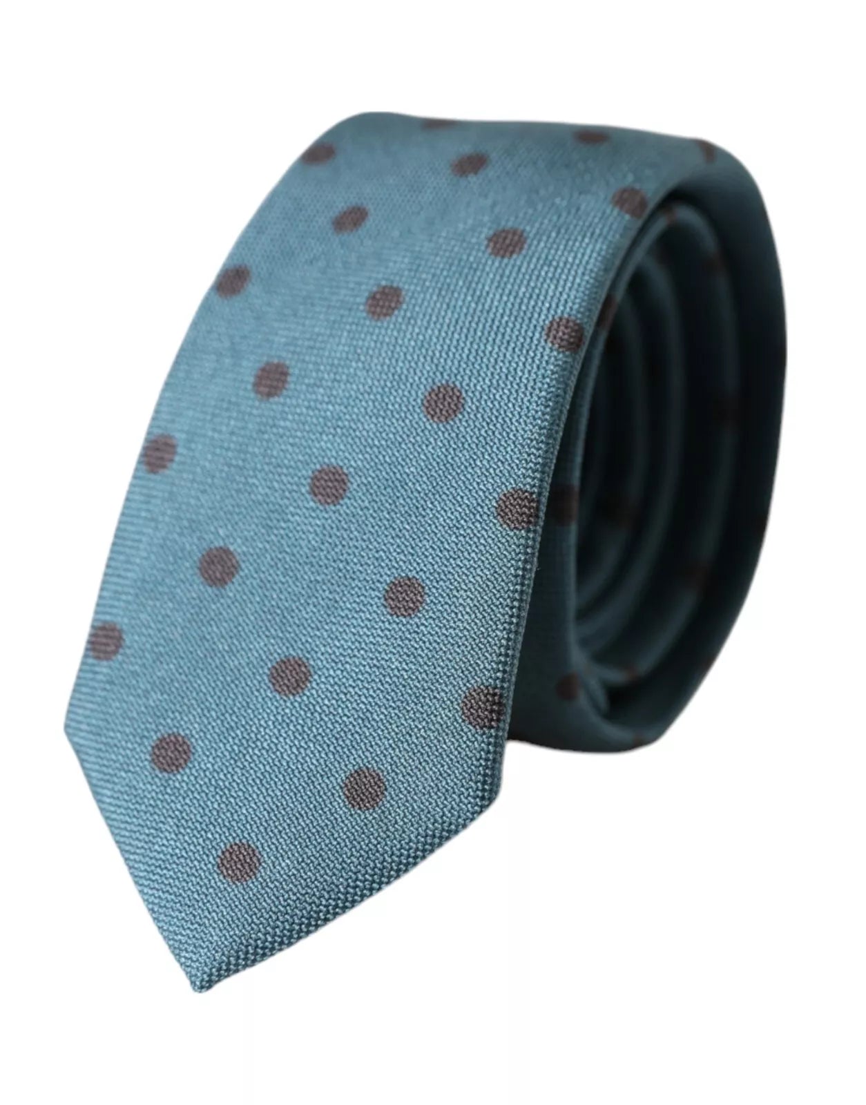 Cravate en soie à pois verts et noirs, réglable, pour homme.