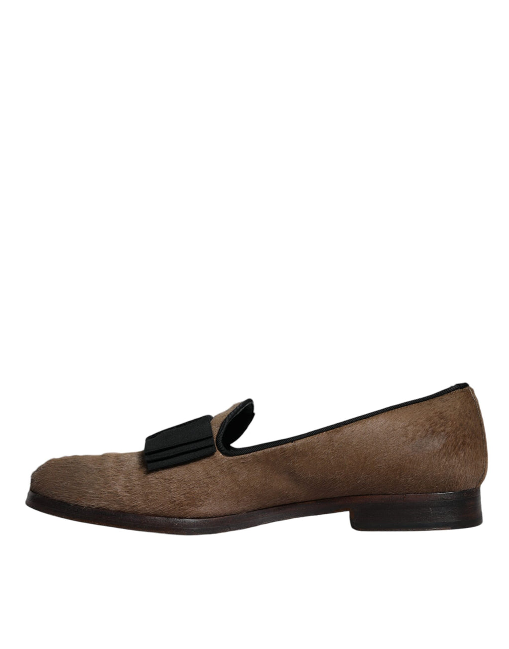 Chaussures plates en cuir de veau marron, chaussures habillées formelles