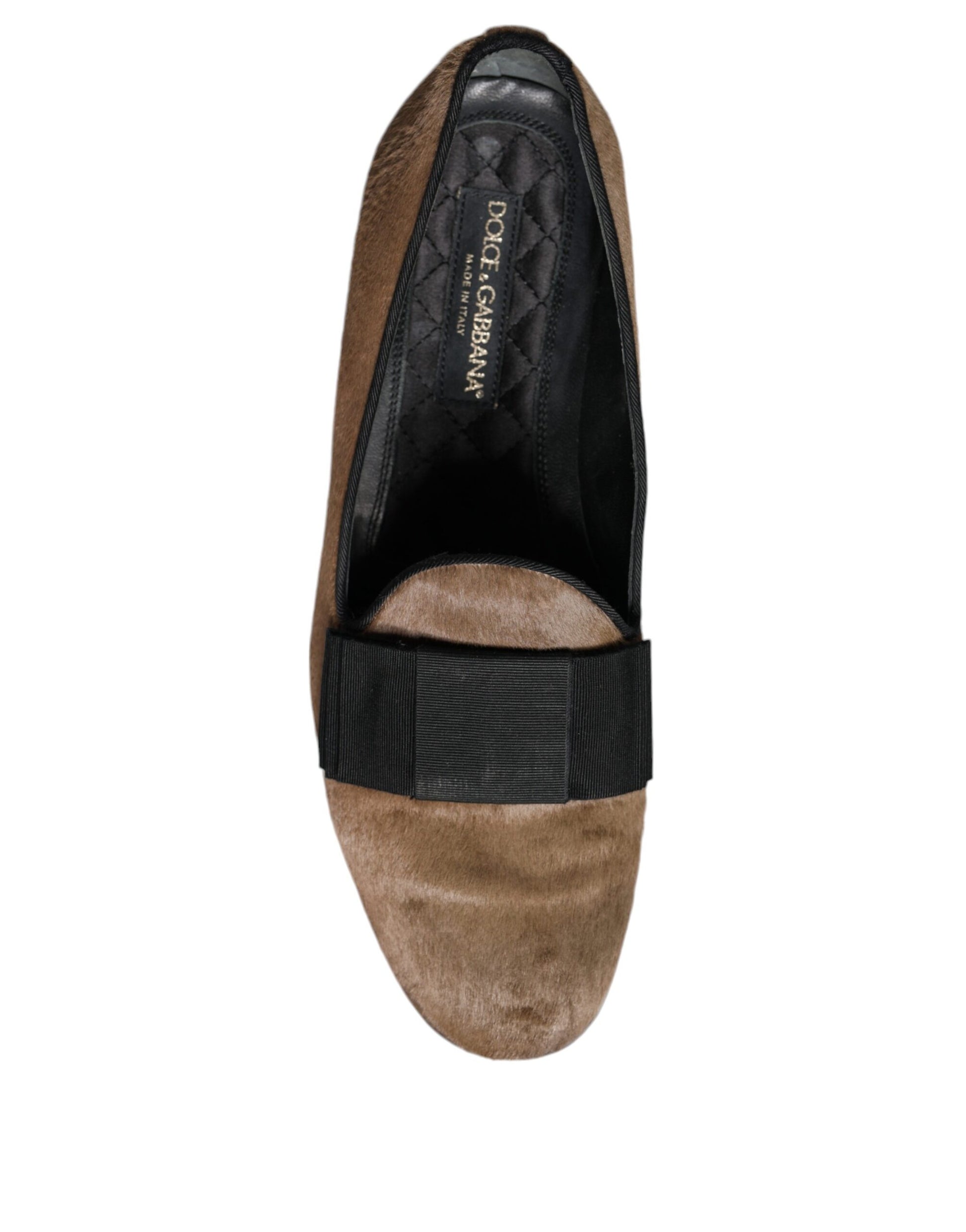 Chaussures plates en cuir de veau marron, chaussures habillées formelles