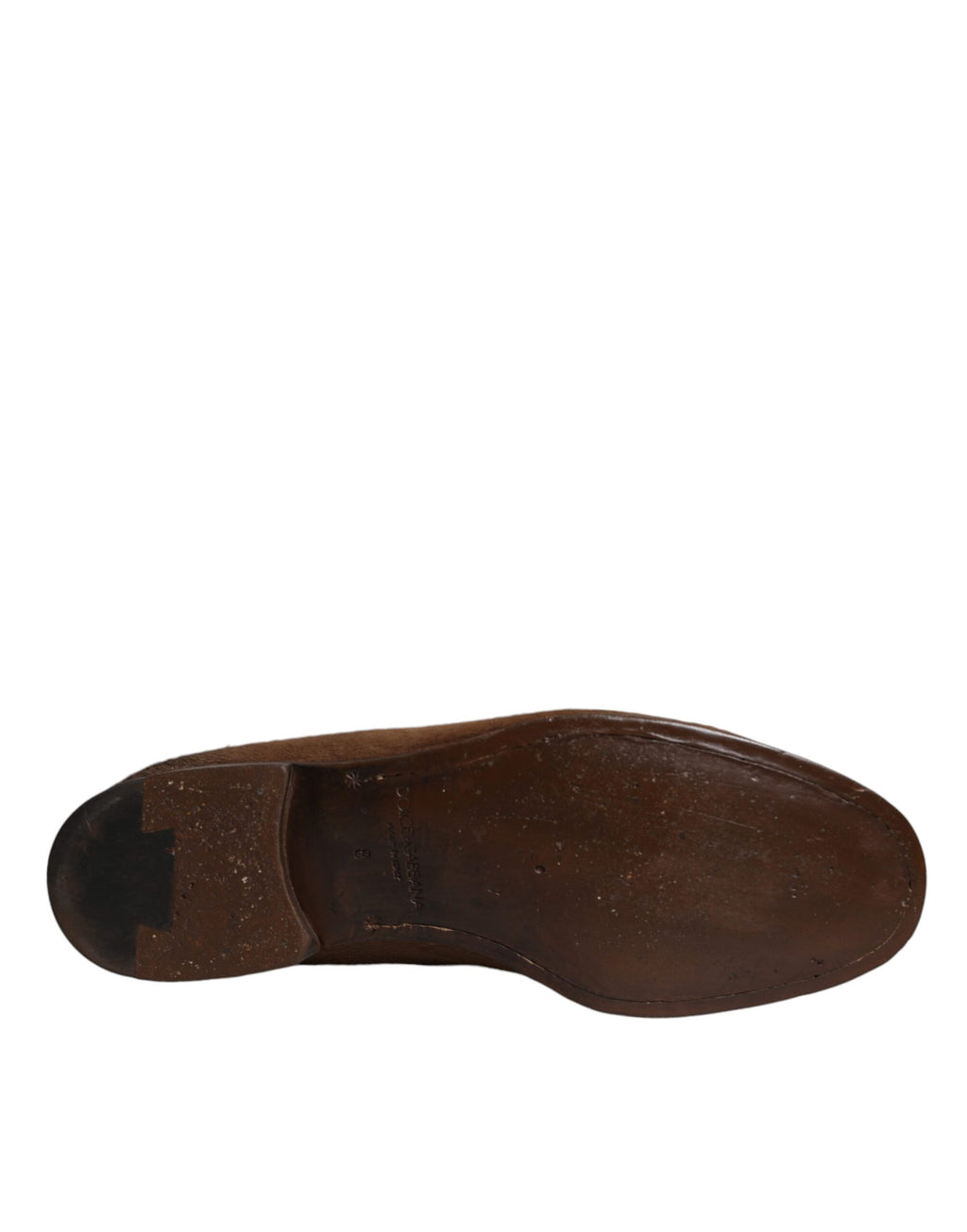 Chaussures plates en cuir de veau marron, chaussures habillées formelles