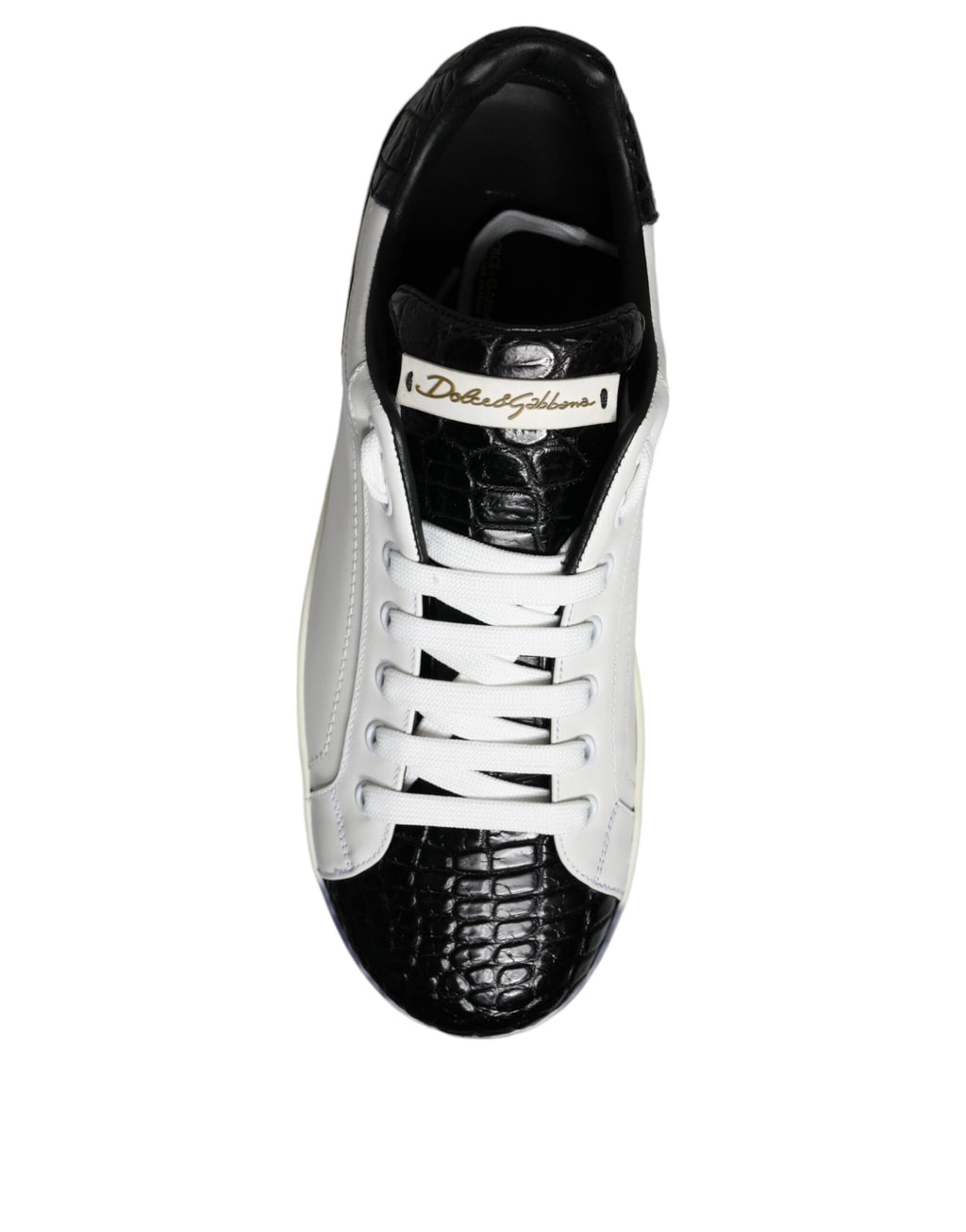Baskets Portofino en cuir noir avec logo