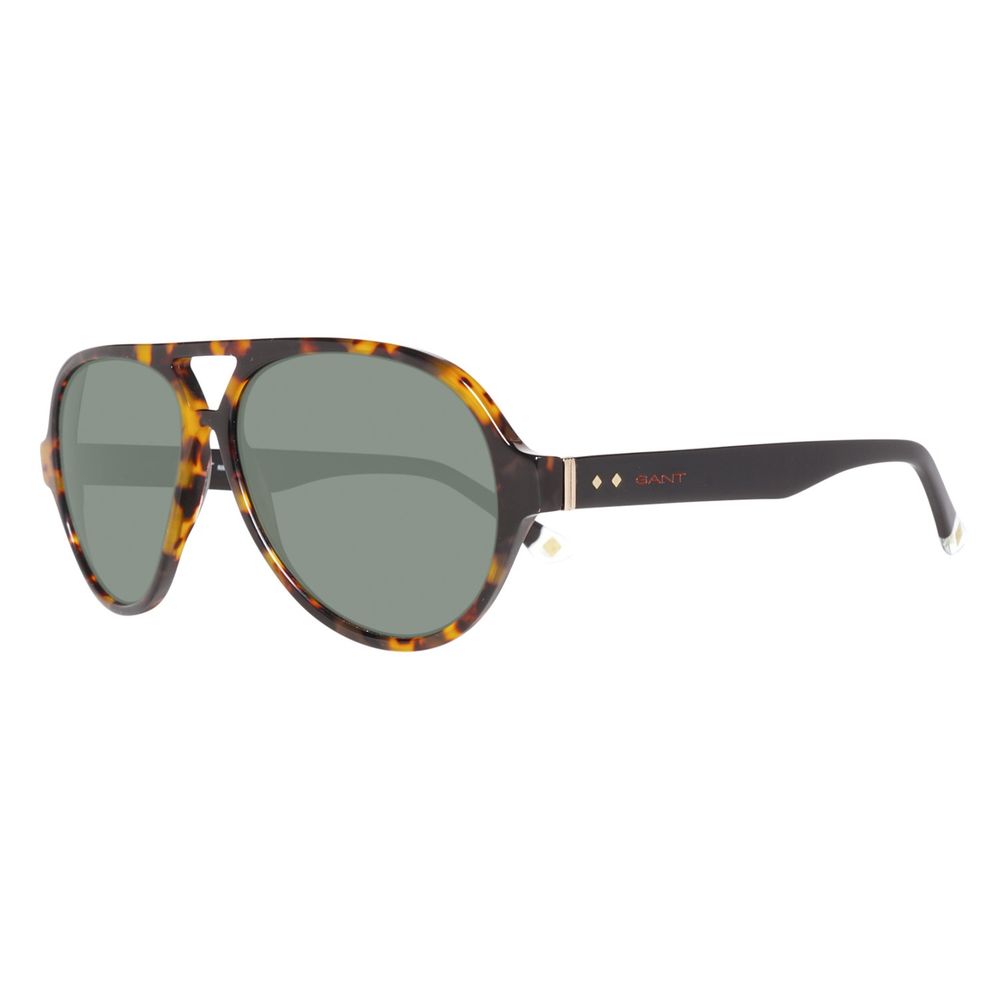 Lunettes de soleil en acétate marron