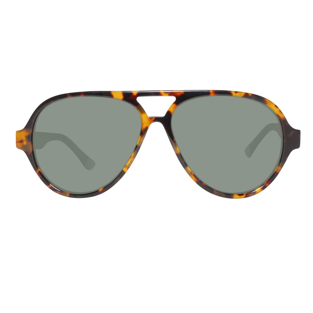 Lunettes de soleil en acétate marron