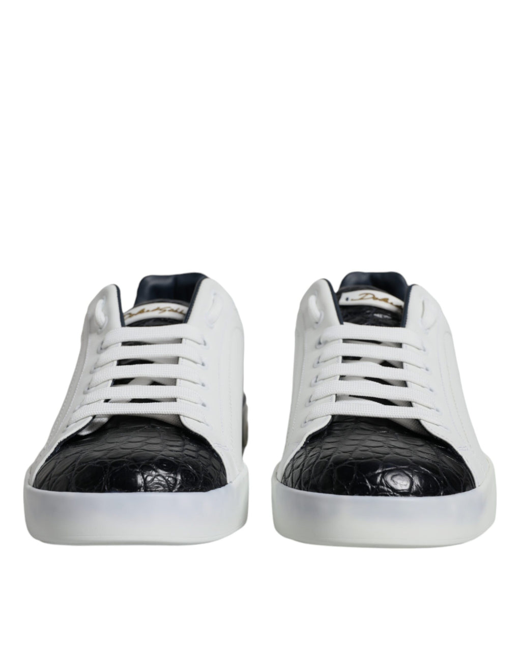 Baskets Portofino en cuir blanc avec logo