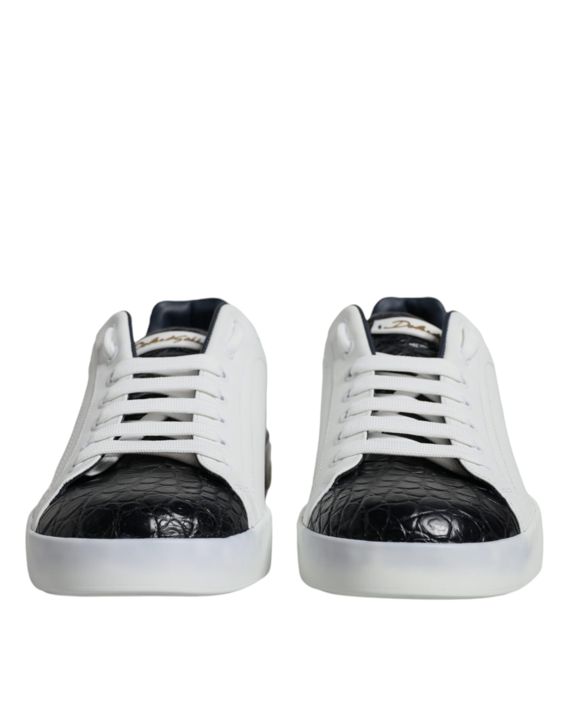 Baskets Portofino en cuir blanc avec logo