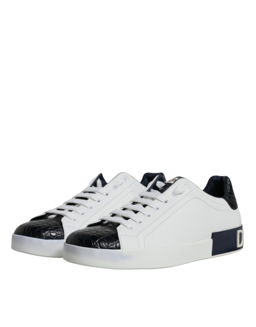 Baskets Portofino en cuir blanc avec logo