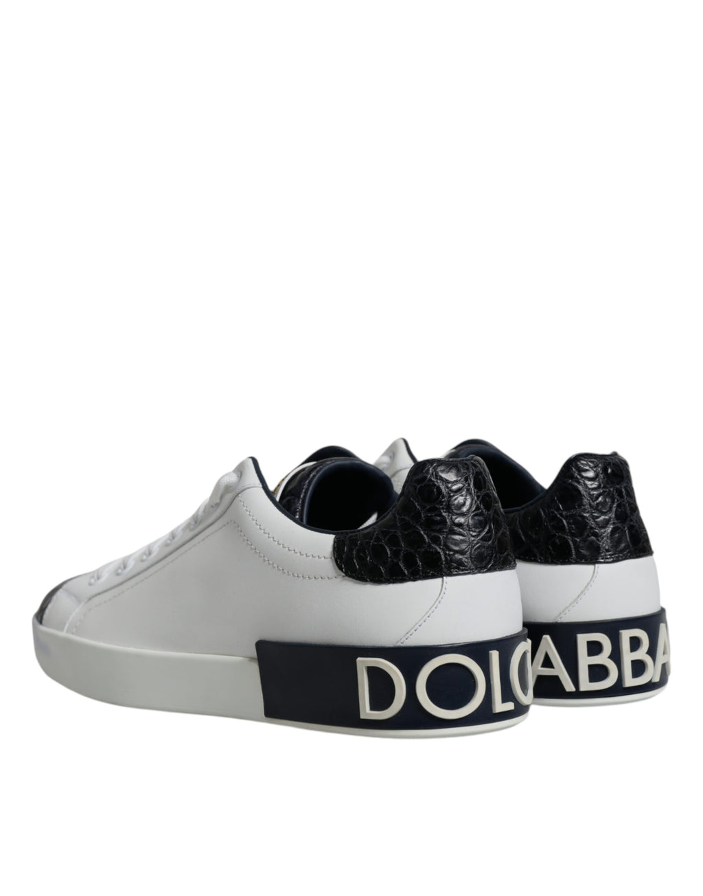 Baskets Portofino en cuir blanc avec logo