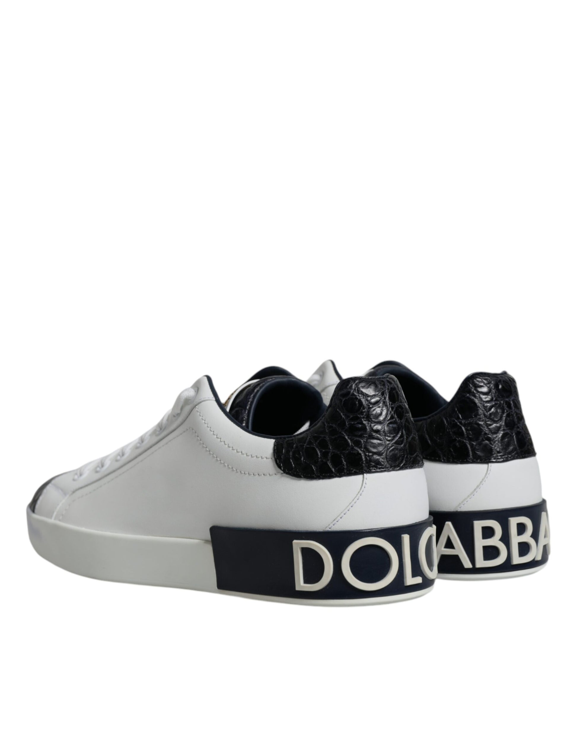 Baskets Portofino en cuir blanc avec logo
