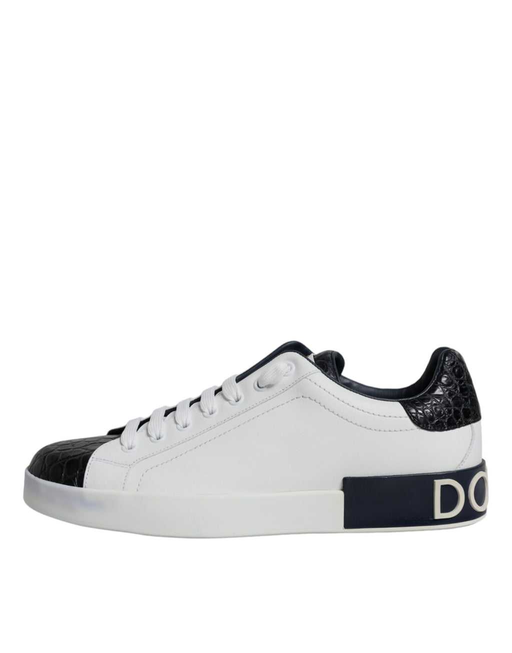 Baskets Portofino en cuir blanc avec logo